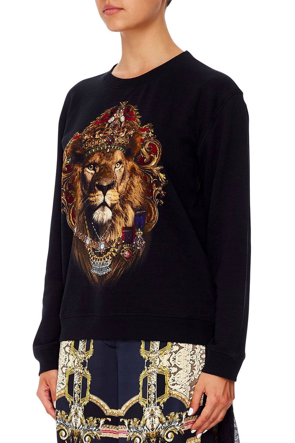 CAMILLA ROUND NECK SWEATER MIDNIGHT MEETING