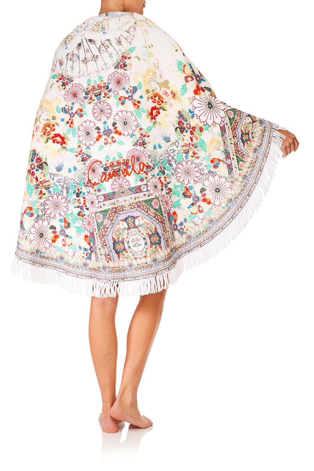 CAMILLA ROUND TOWEL W/ FRINGE TIME AFTER TIME