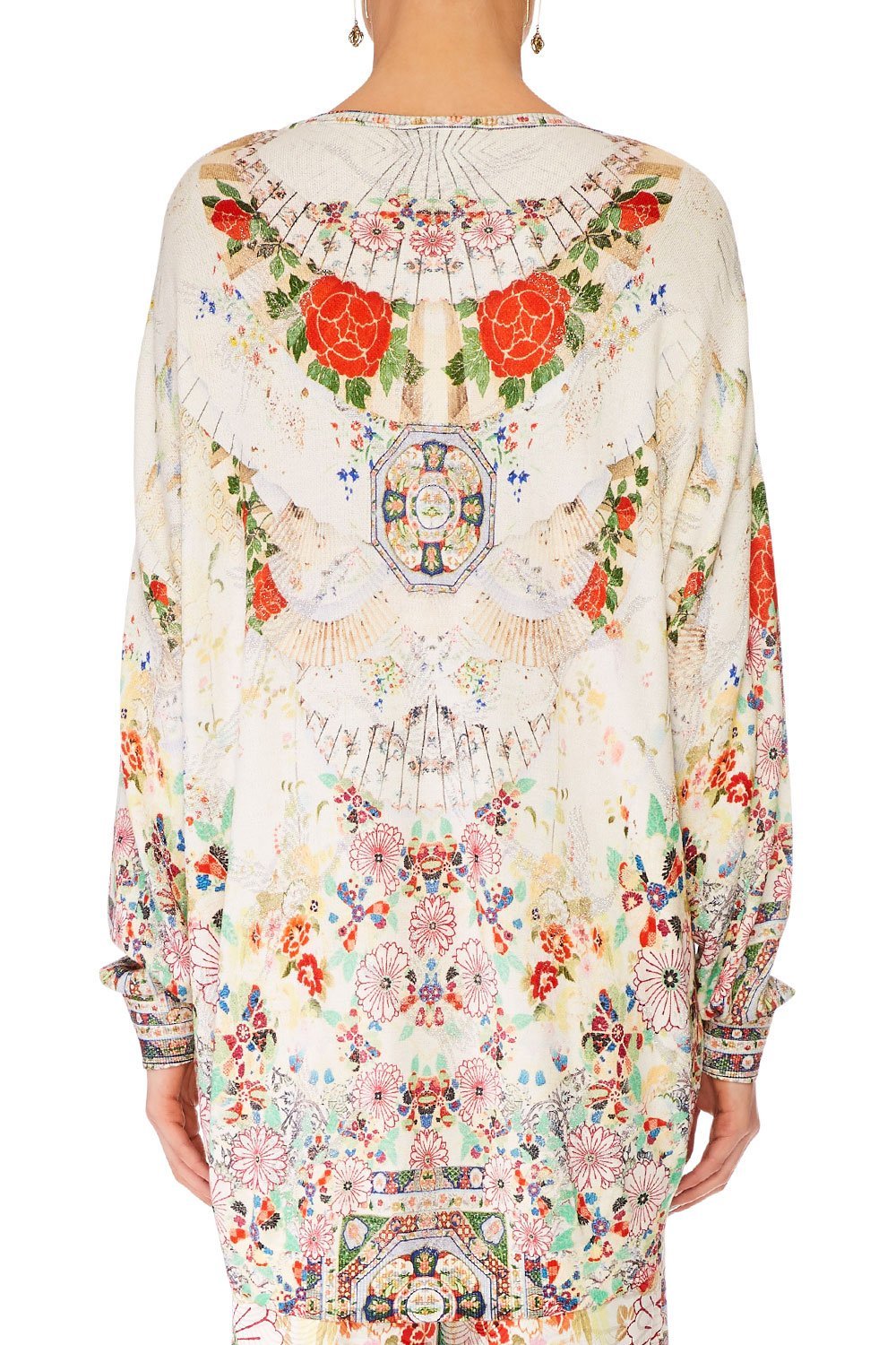 CAMILLA ROUNDED V NECK KNIT W/ BELL SLEEVE TIME AFTER TIME