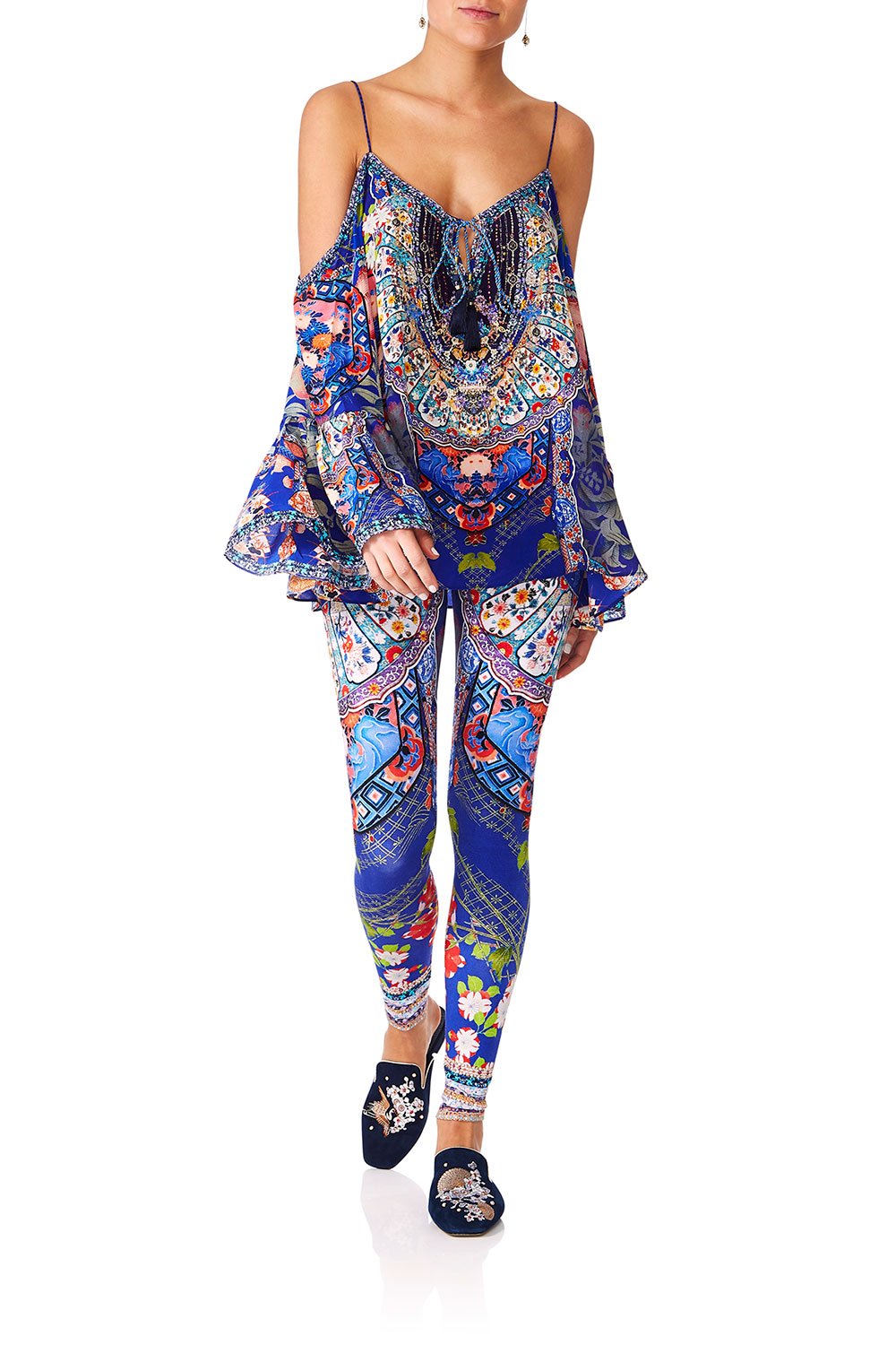 CAMILLA SATURN SISTER DROP SHOULDER TOP