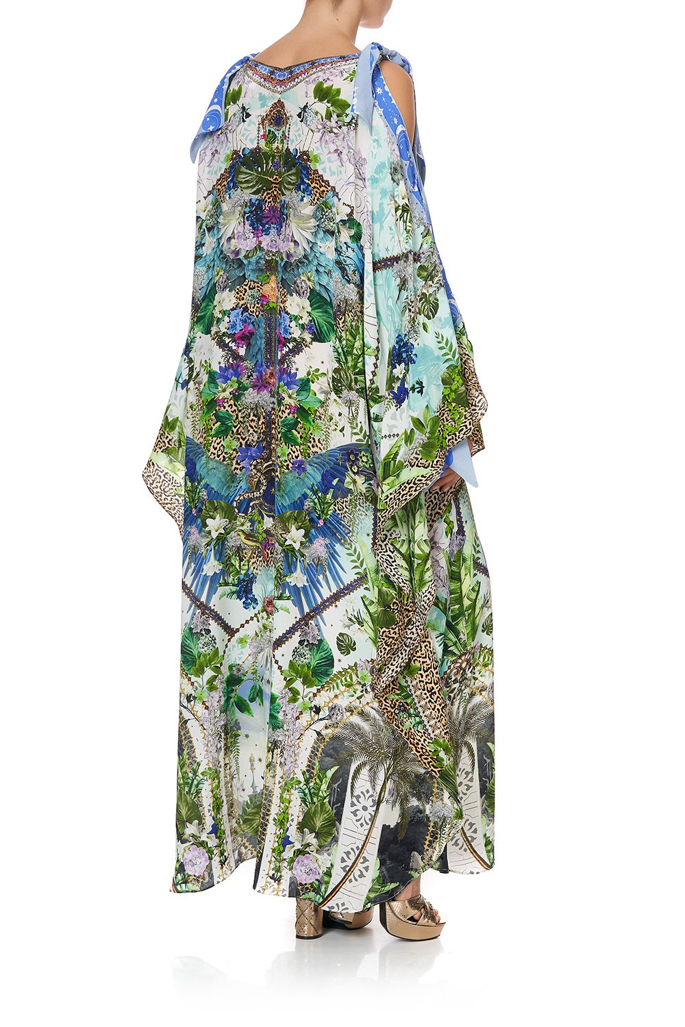 SCARF TIE KAFTAN MOON GARDEN