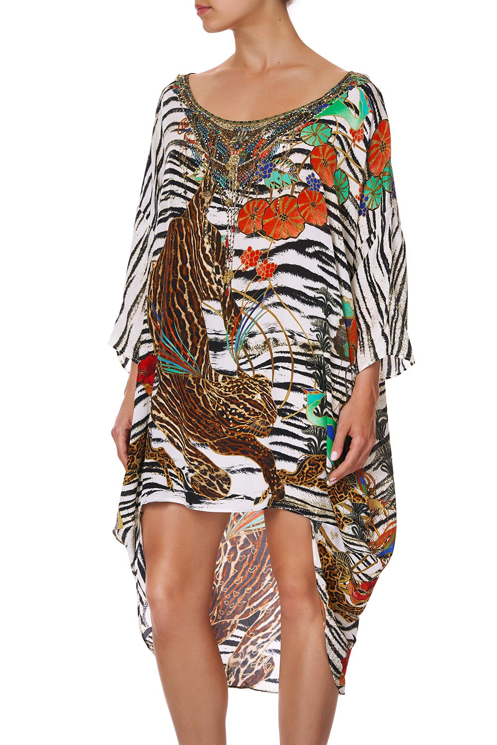 SCOOP BACK HEM DRESS COSMIC CONFLICT