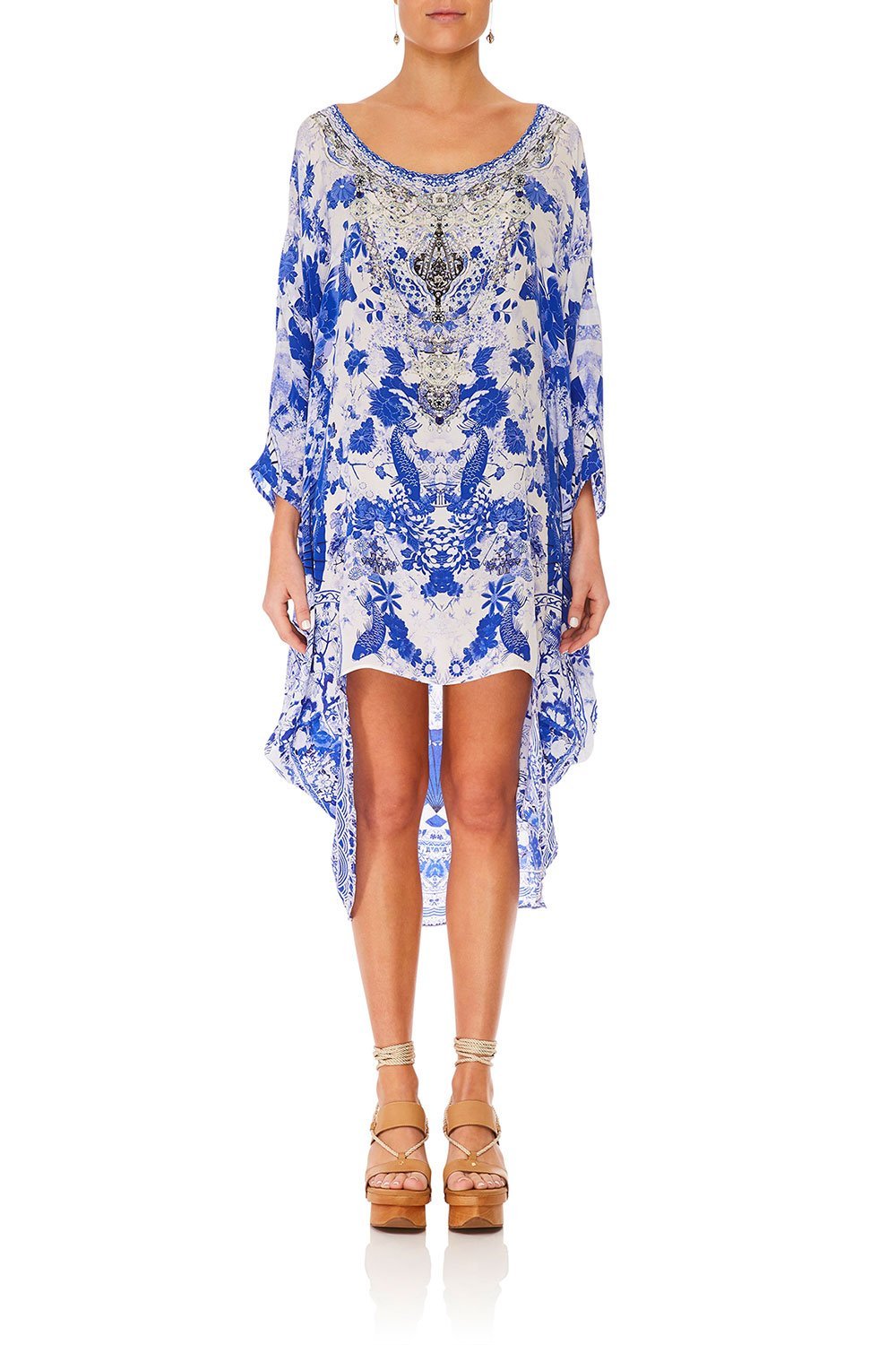 CAMILLA SCOOP BACK HEM DRESS THE FAN SEA