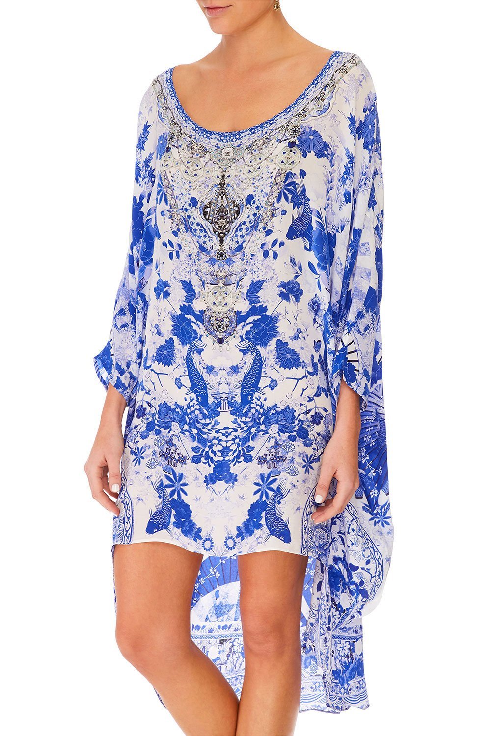 CAMILLA SCOOP BACK HEM DRESS THE FAN SEA