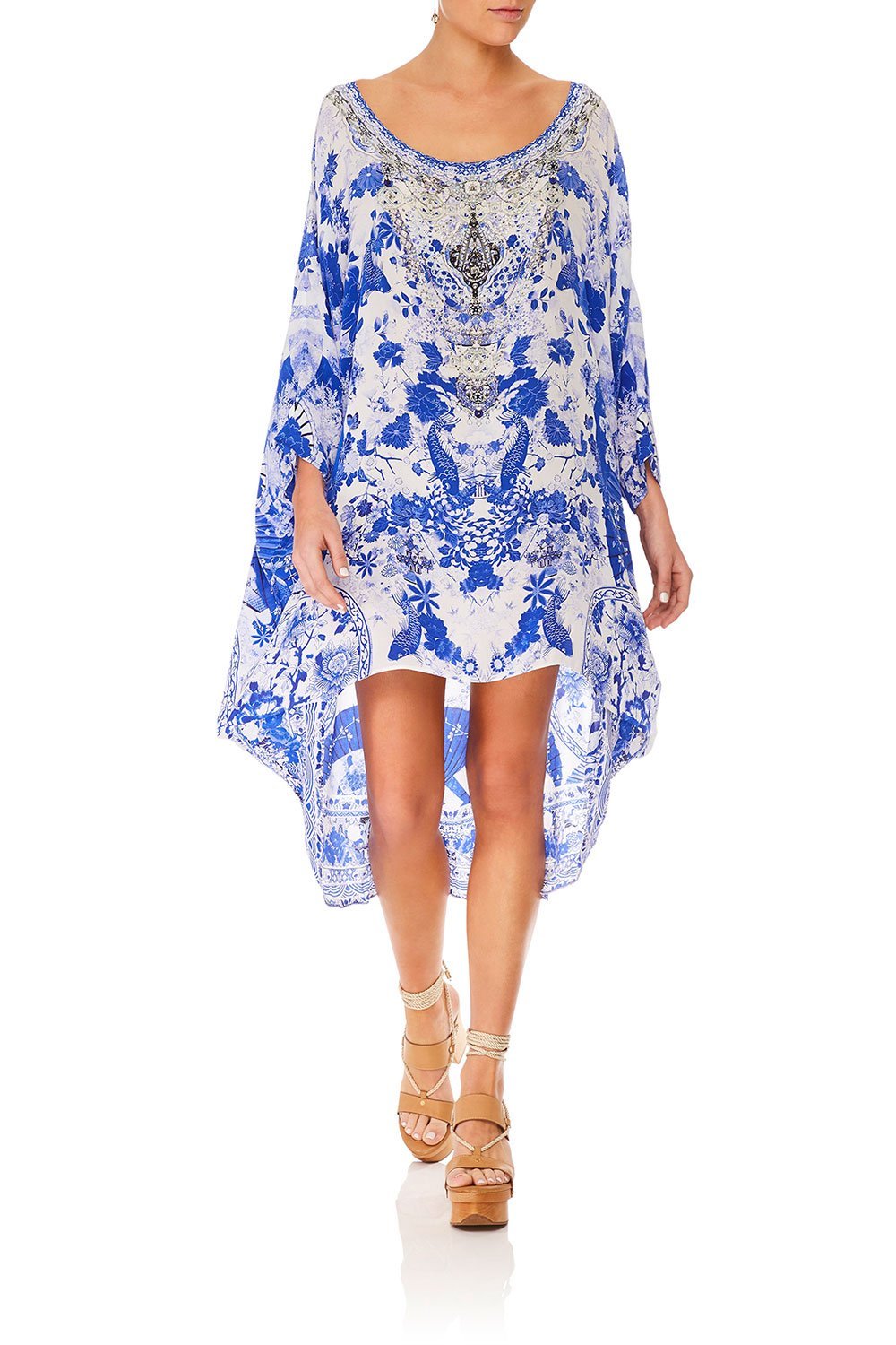 CAMILLA SCOOP BACK HEM DRESS THE FAN SEA