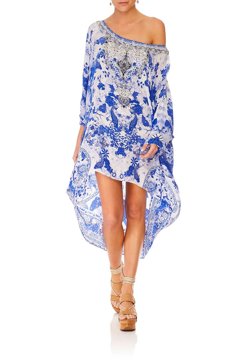 CAMILLA SCOOP BACK HEM DRESS THE FAN SEA