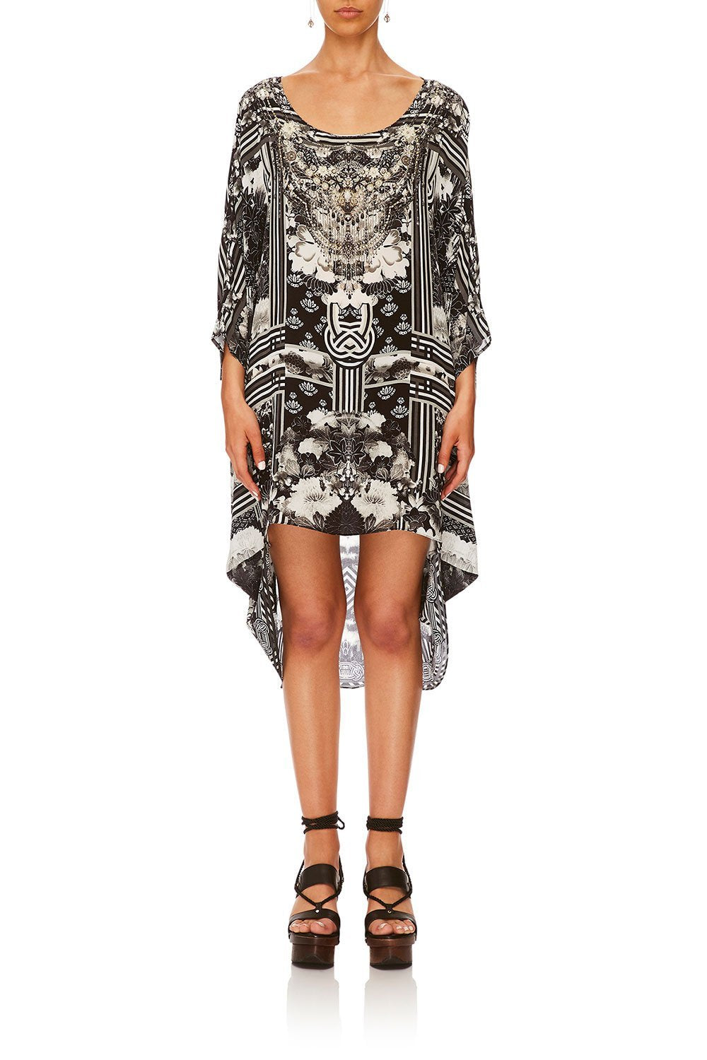 CAMILLA WILD MOONCHILD SCOOP BACK HEM DRESS