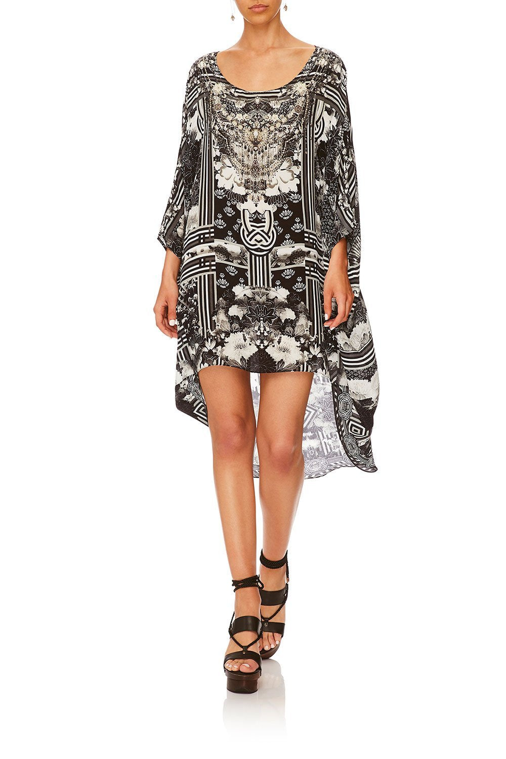 CAMILLA WILD MOONCHILD SCOOP BACK HEM DRESS