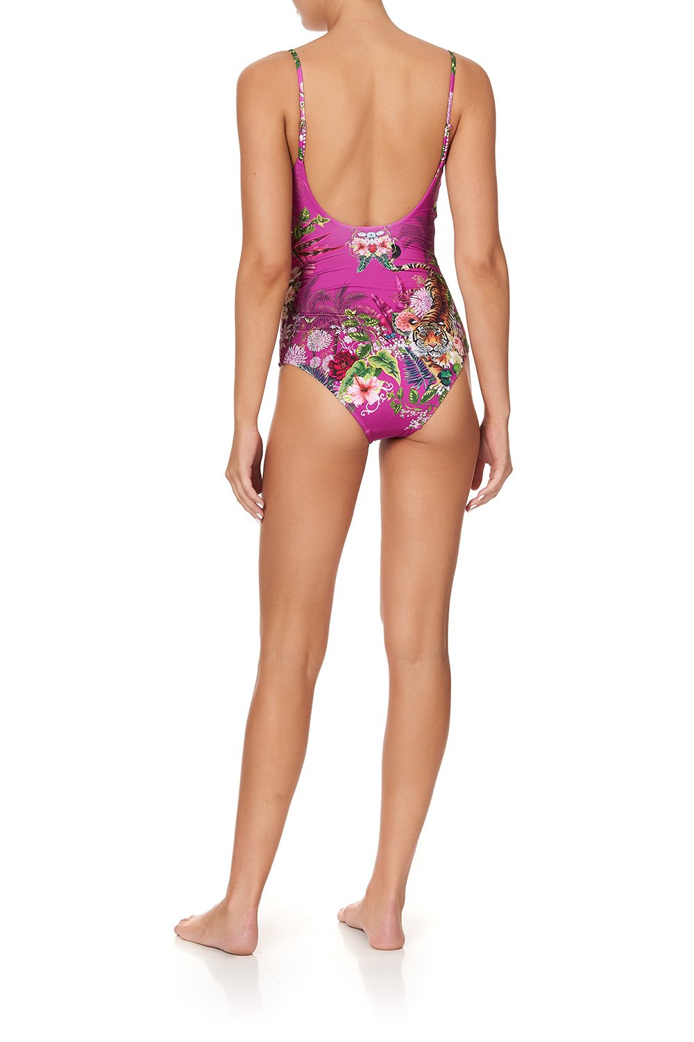 SCOOP NECK ONE PIECE JUNGLE LANGUAGE