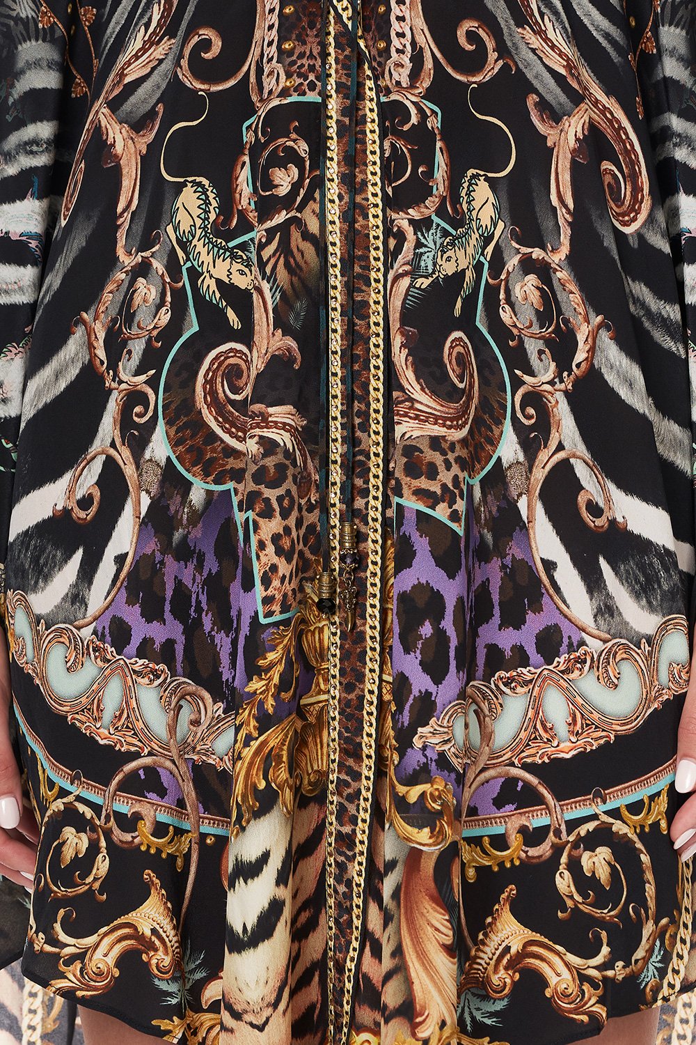 SHAPED HEM LAYER WITH HOOD SHES GOT GRACE