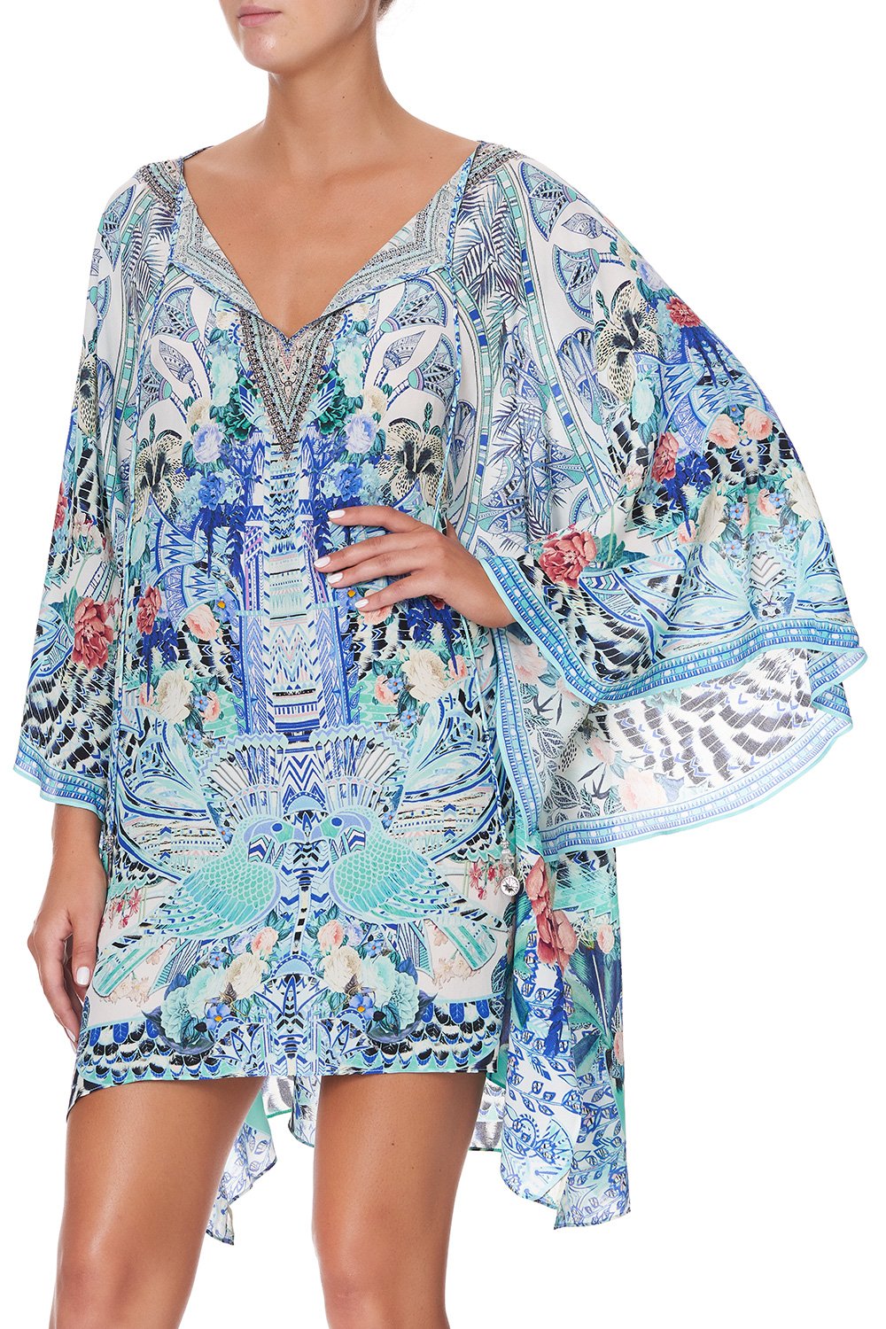 SHAPED HEM SHORT KAFTAN WINGS OF LUXOR