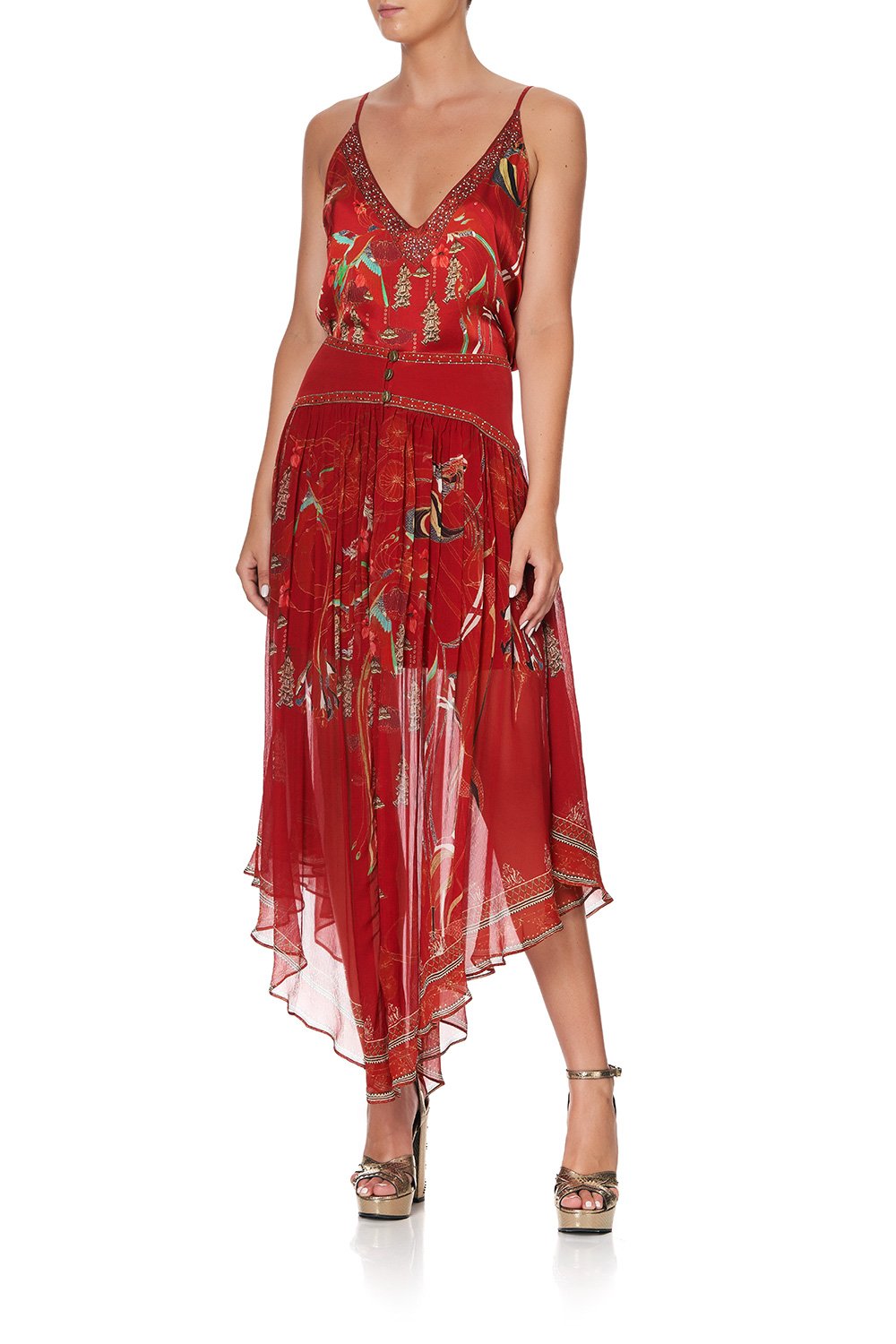 SHAPED WAIST SKIRT FORBIDDEN FRUIT