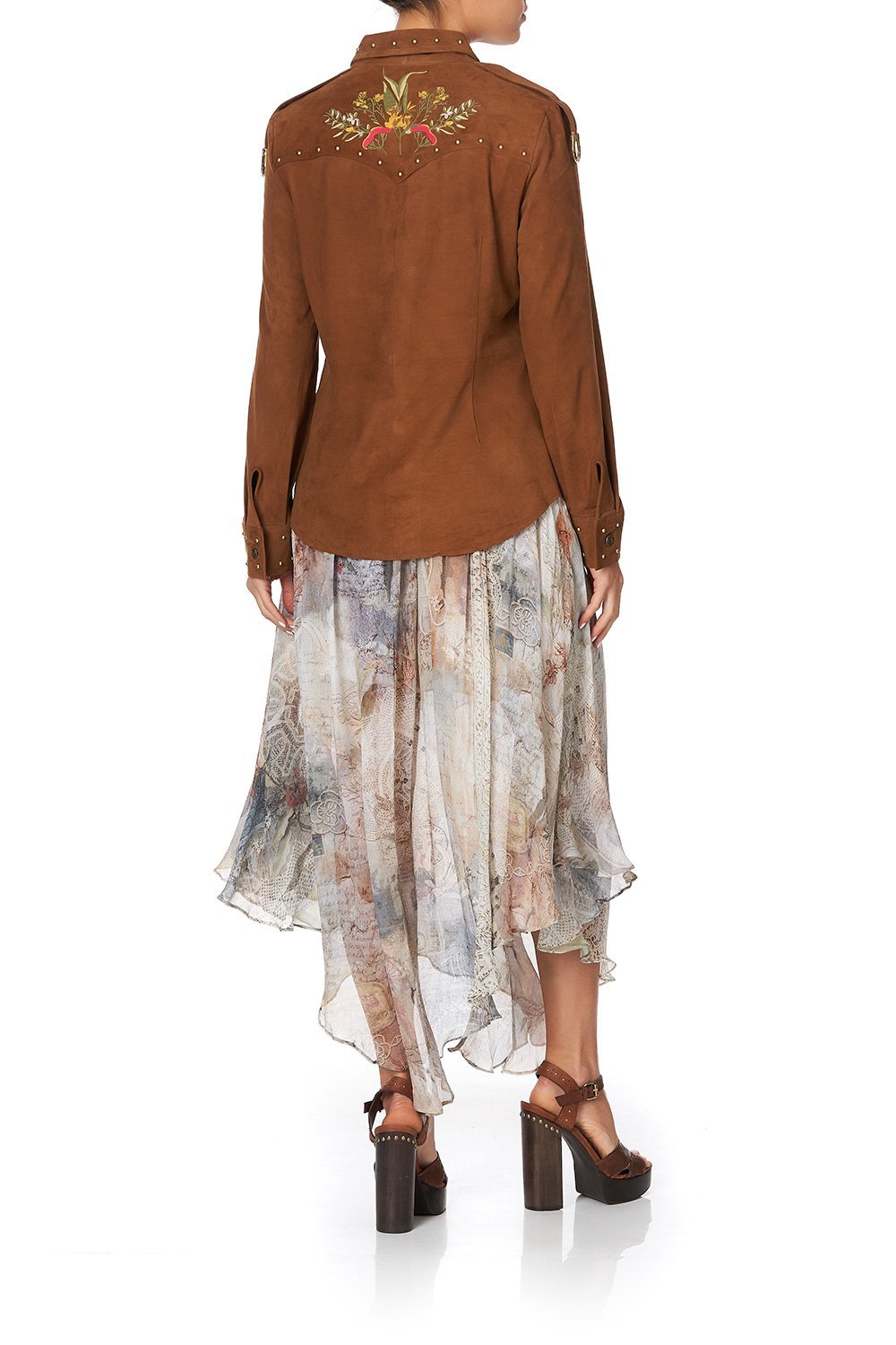 SHAPED YOKE SHIRT LETTERS FROM HILDA