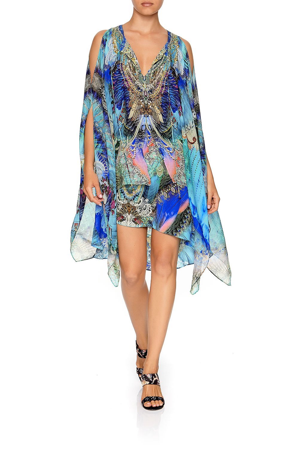 SHEER LAYERED DRESS WITH SPLIT FREEDOM FLIGHT