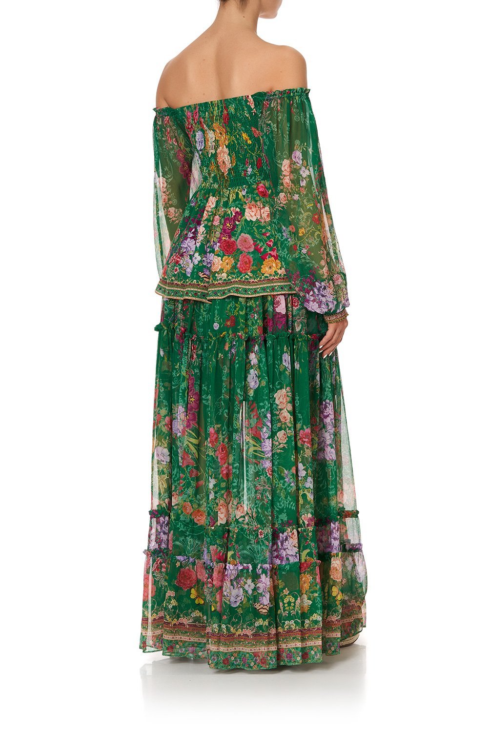 SHIRRED BODICE BLOUSE DIARIES FROM A VILLA