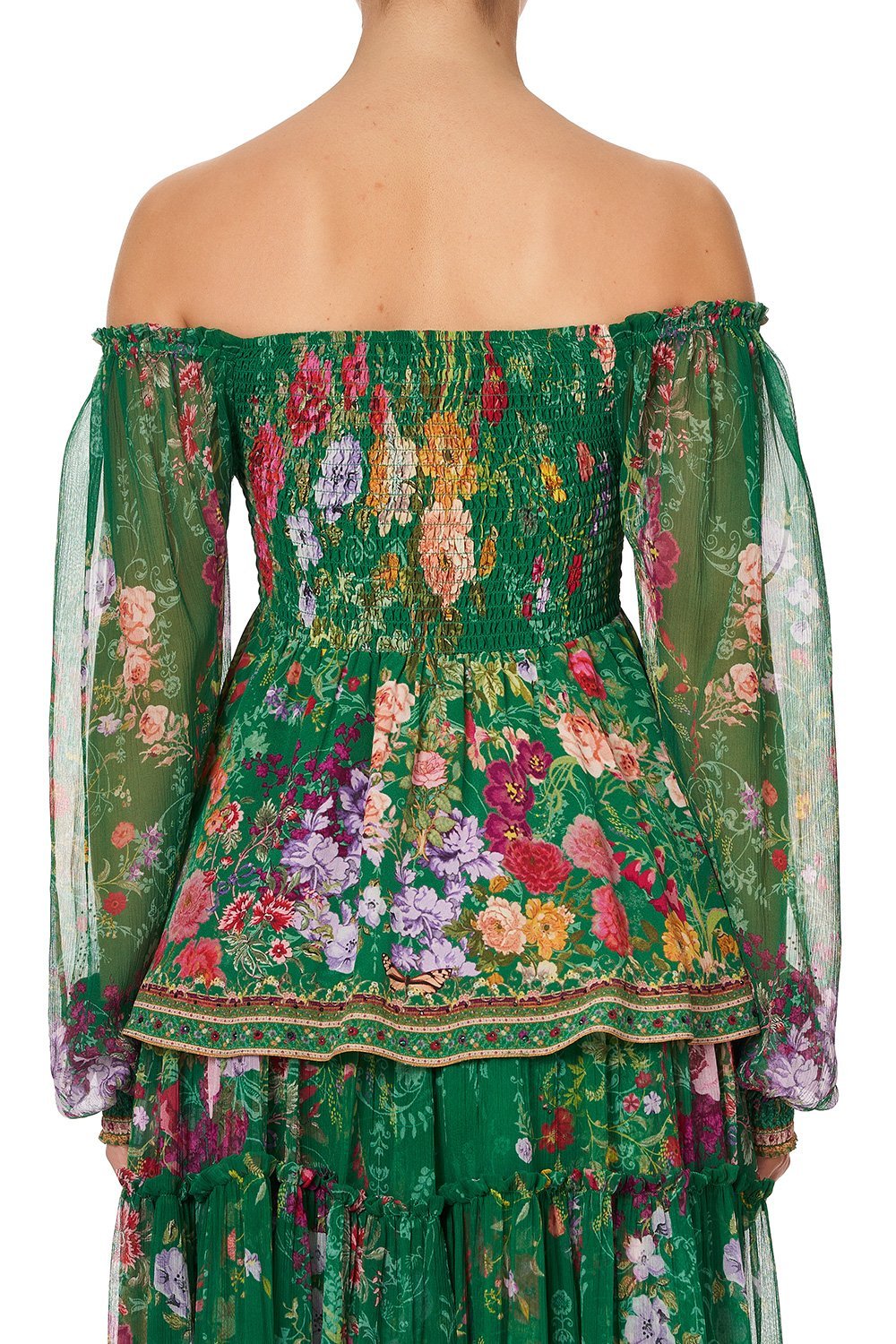 SHIRRED BODICE BLOUSE DIARIES FROM A VILLA