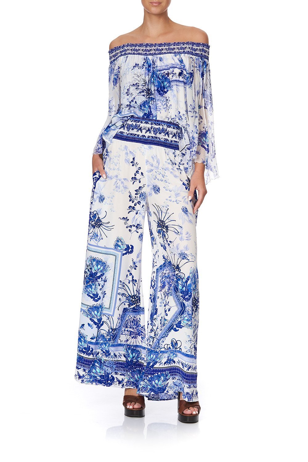 SHIRRED WAIST PANT CARDS FROM THE COAST