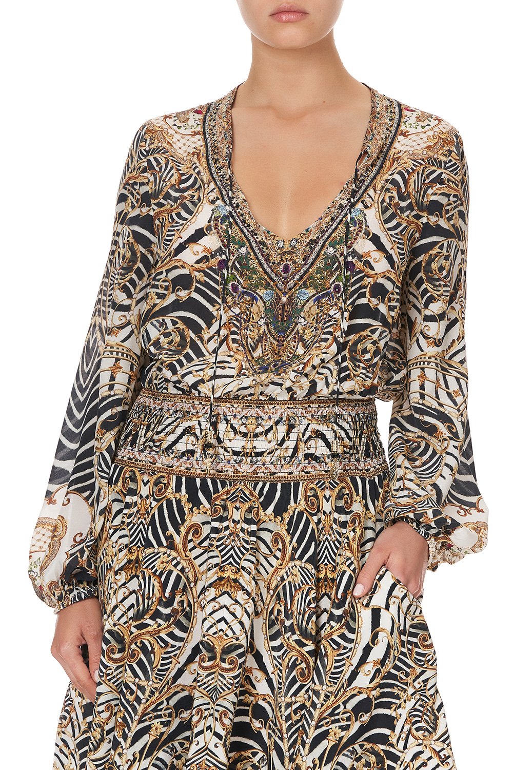 SHIRRED RELAXED SHORT DRESS NIGHT WAITING FOR DAY