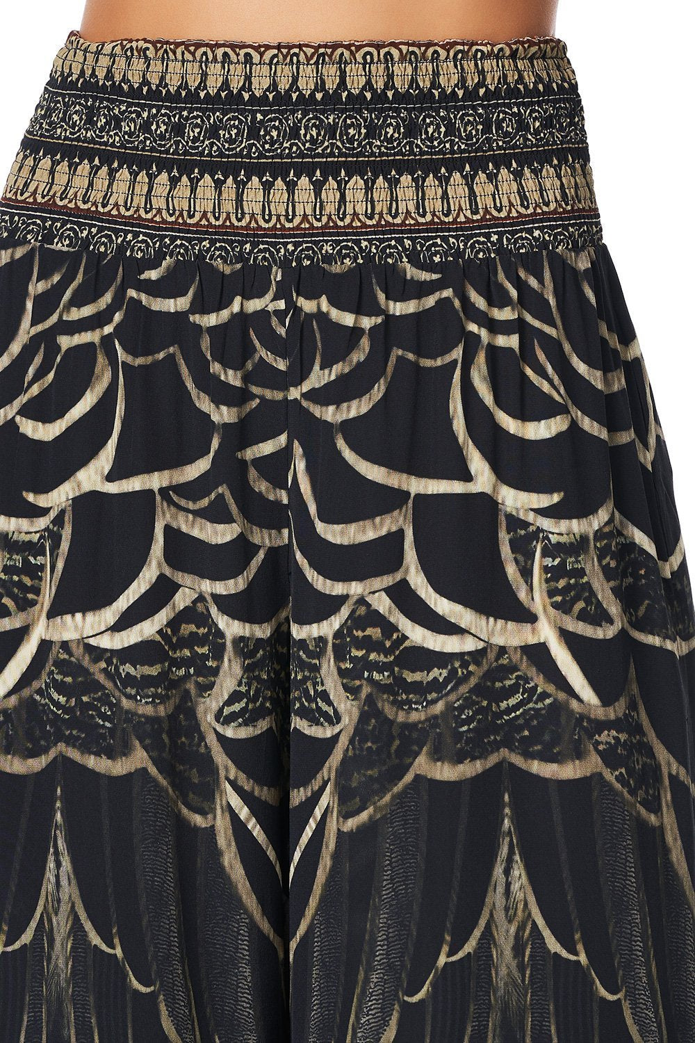 SHIRRED WAIST PANT UNDER A FULL MOON