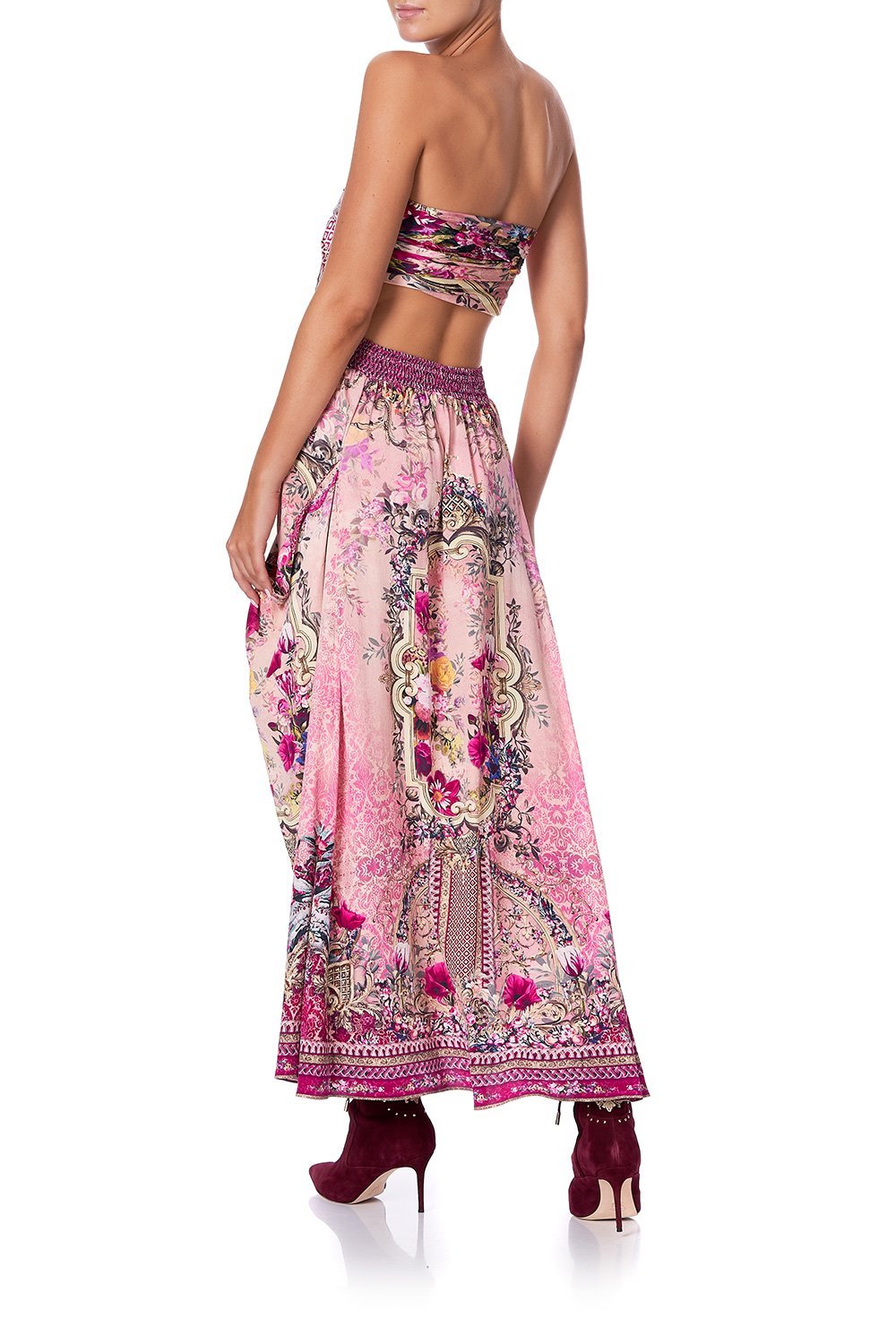 SHIRRED WAIST POCKET SKIRT LA BELLE