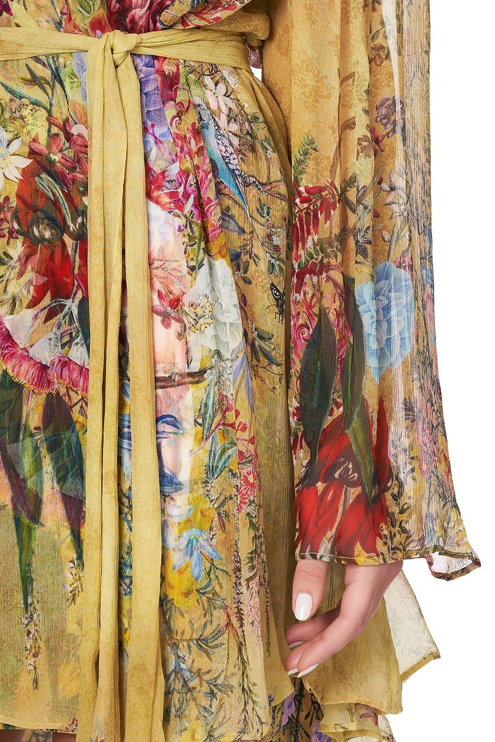 SHORT DRESS WITH YOKE AMONG THE GUMTREES