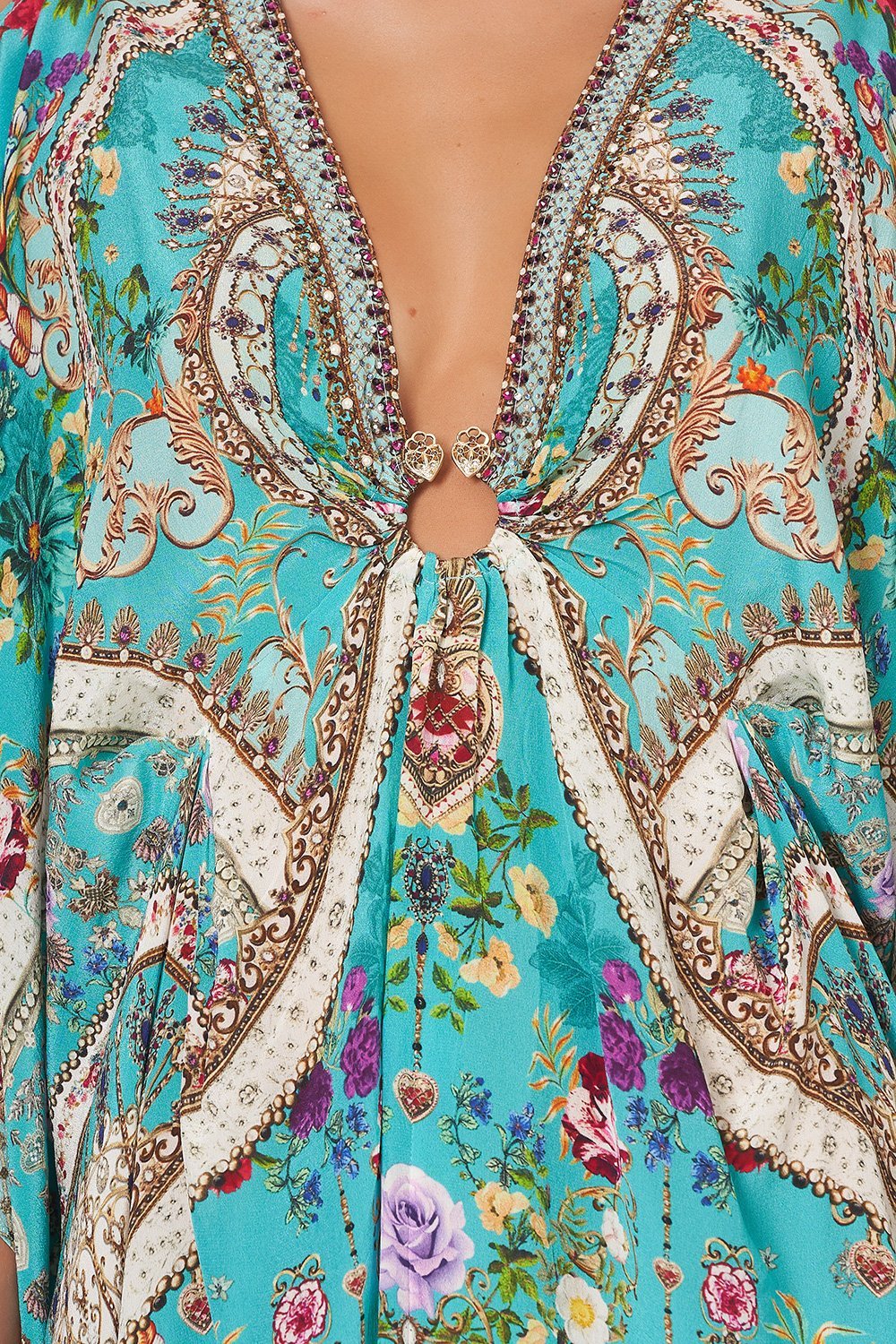 SHORT KAFTAN WITH HARDWARE A SONNET FOR SATINE