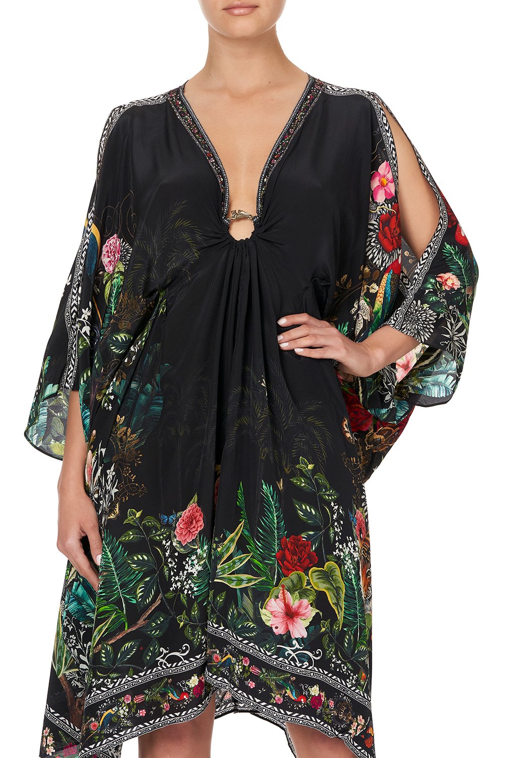 SHORT KAFTAN WITH HARDWARE RAISED WITH WOLVES