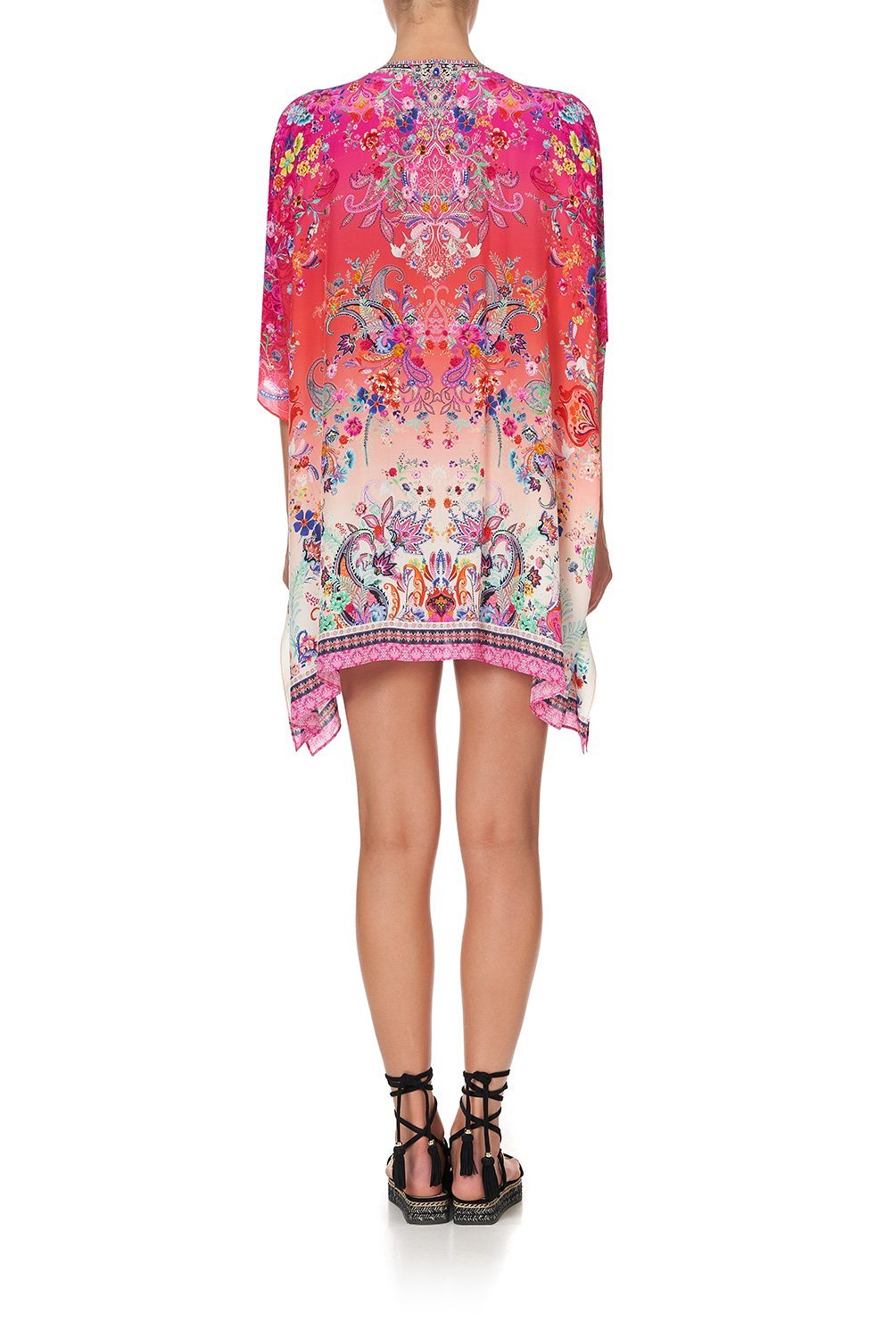 SHORT LACE UP KAFTAN FREE LOVE