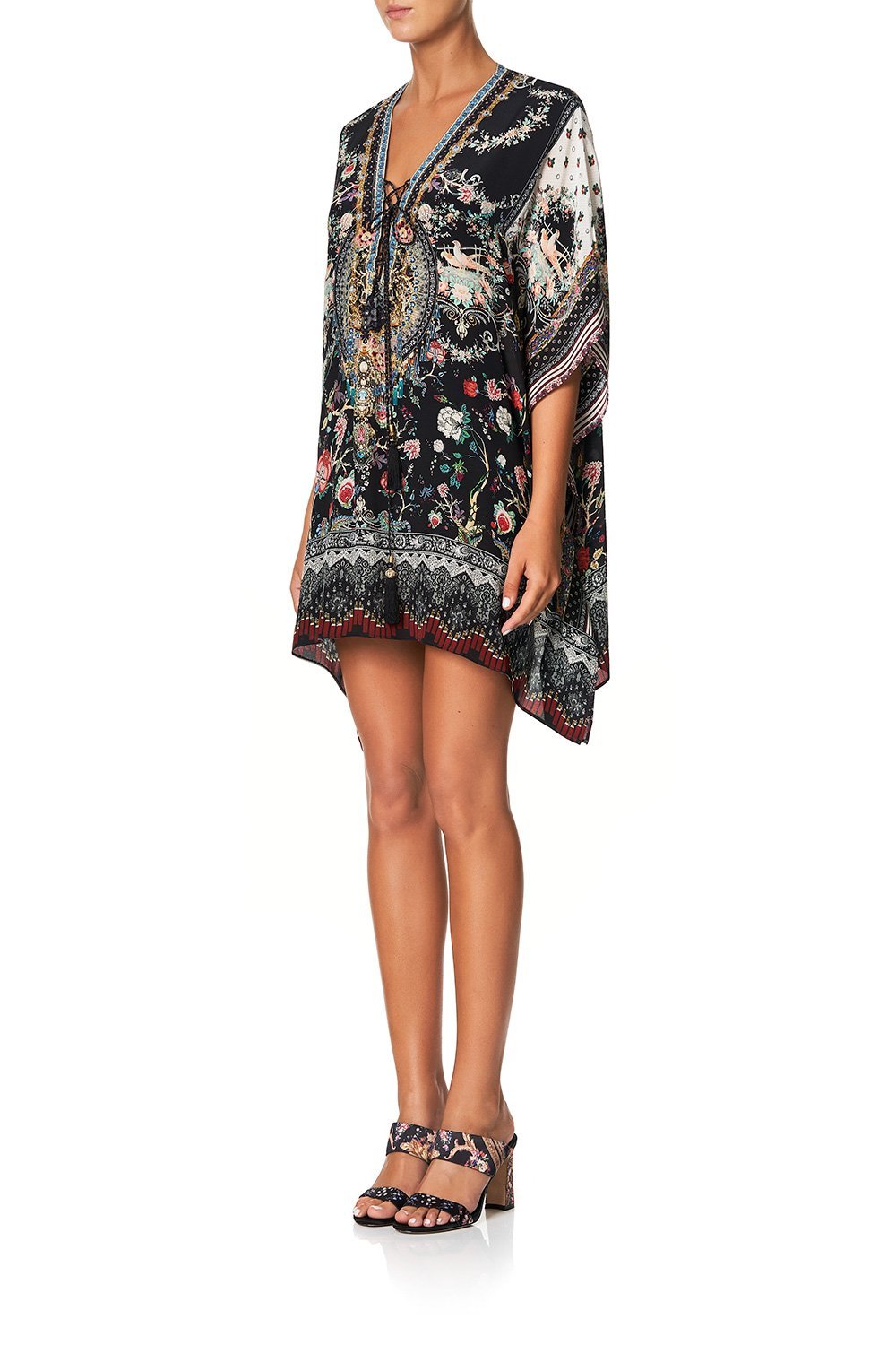 CAMILLA SHORT LACE UP KAFTAN HAUTE PROVINCIAL