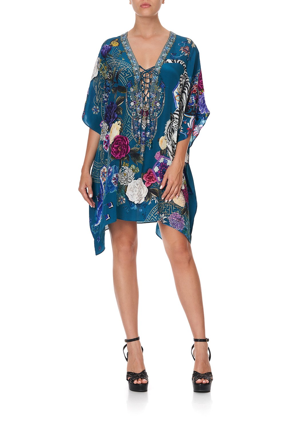 SHORT LACE UP KAFTAN LUNAR GAZING