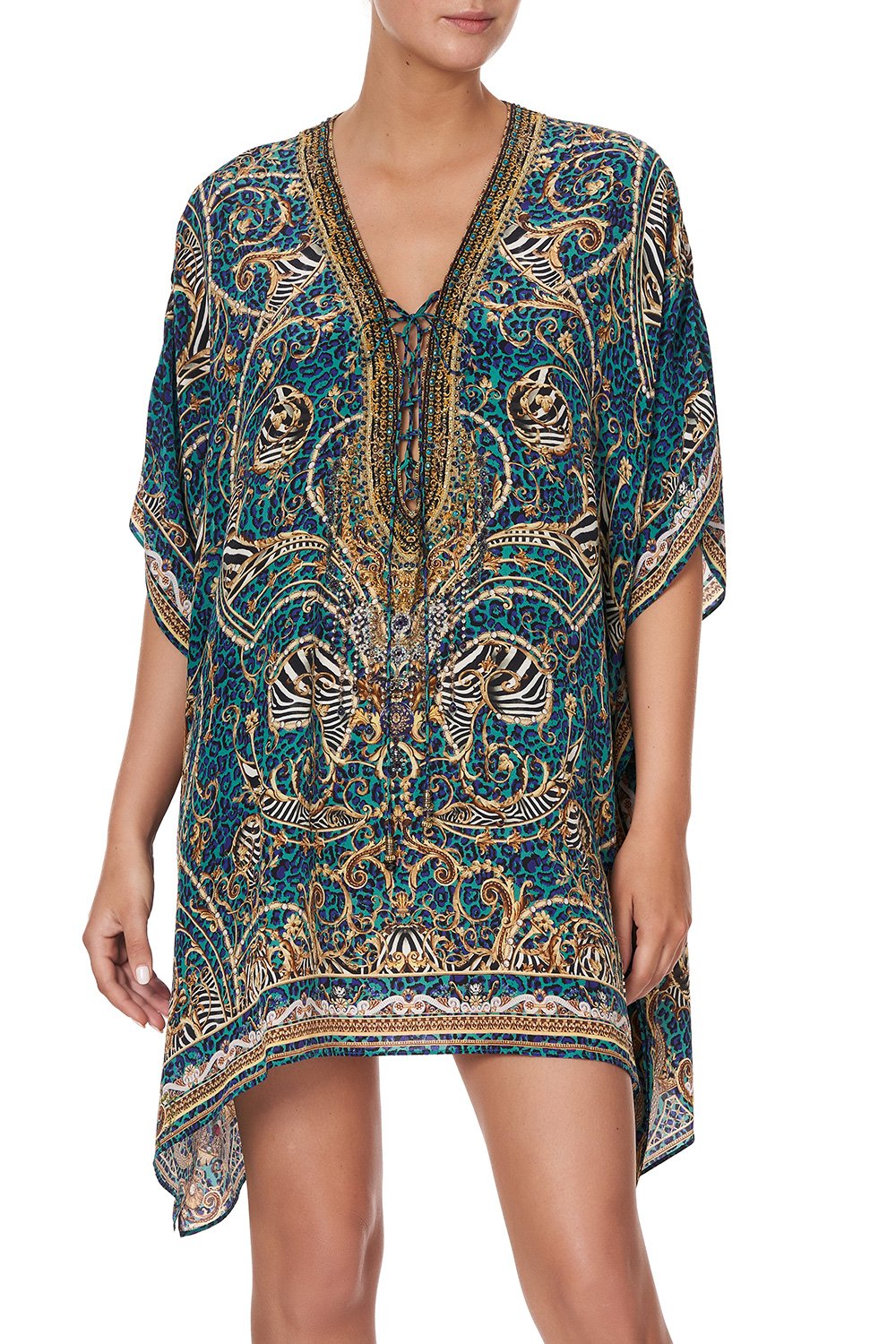 SHORT LACE UP KAFTAN SHES GOT GRACE