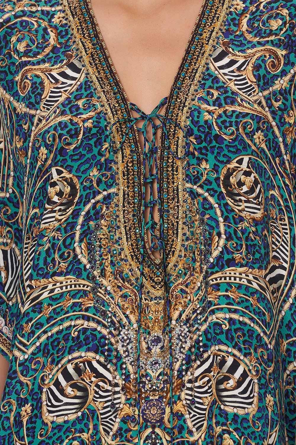 SHORT LACE UP KAFTAN SHES GOT GRACE