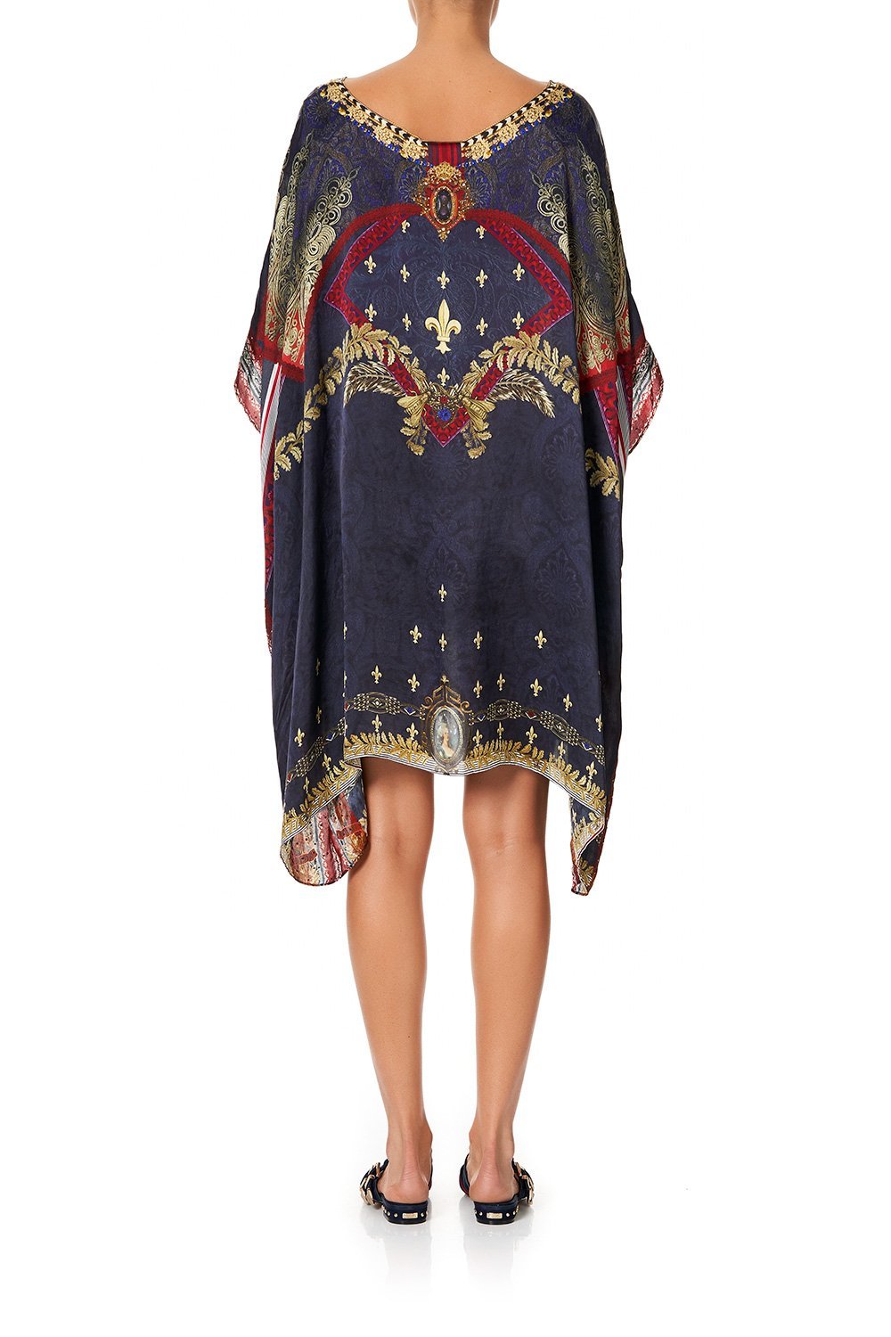 SHORT ROUND NECK KAFTAN THIS CHARMING WOMAN
