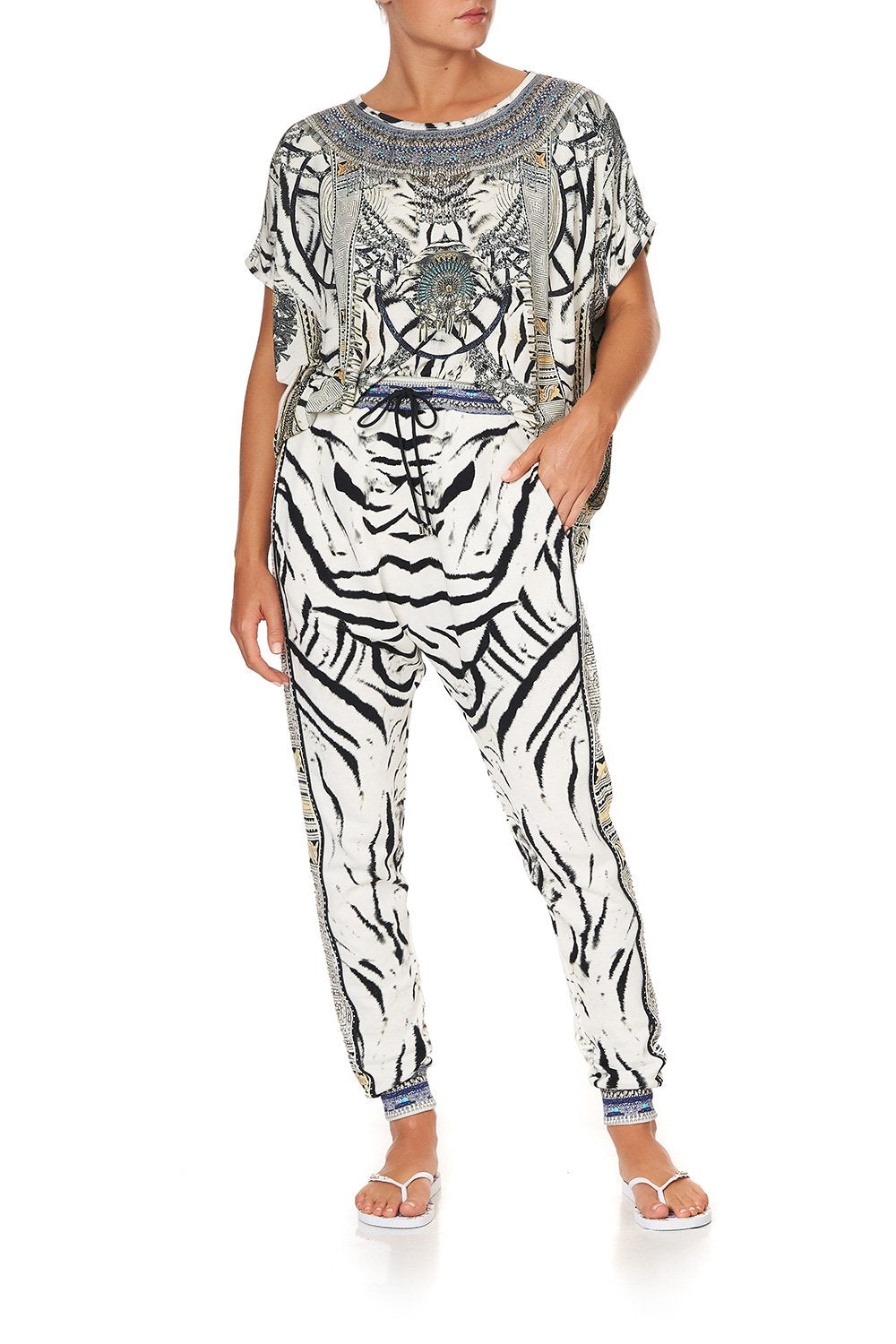 SIDE PANEL JERSEY PANT WILD BELLE