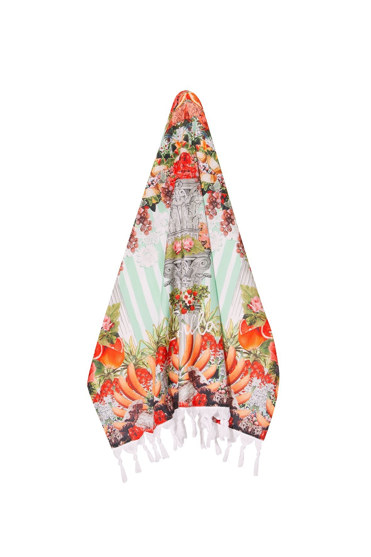 SLICE OF PARADISE RECTANGLE TOWEL W FRINGING