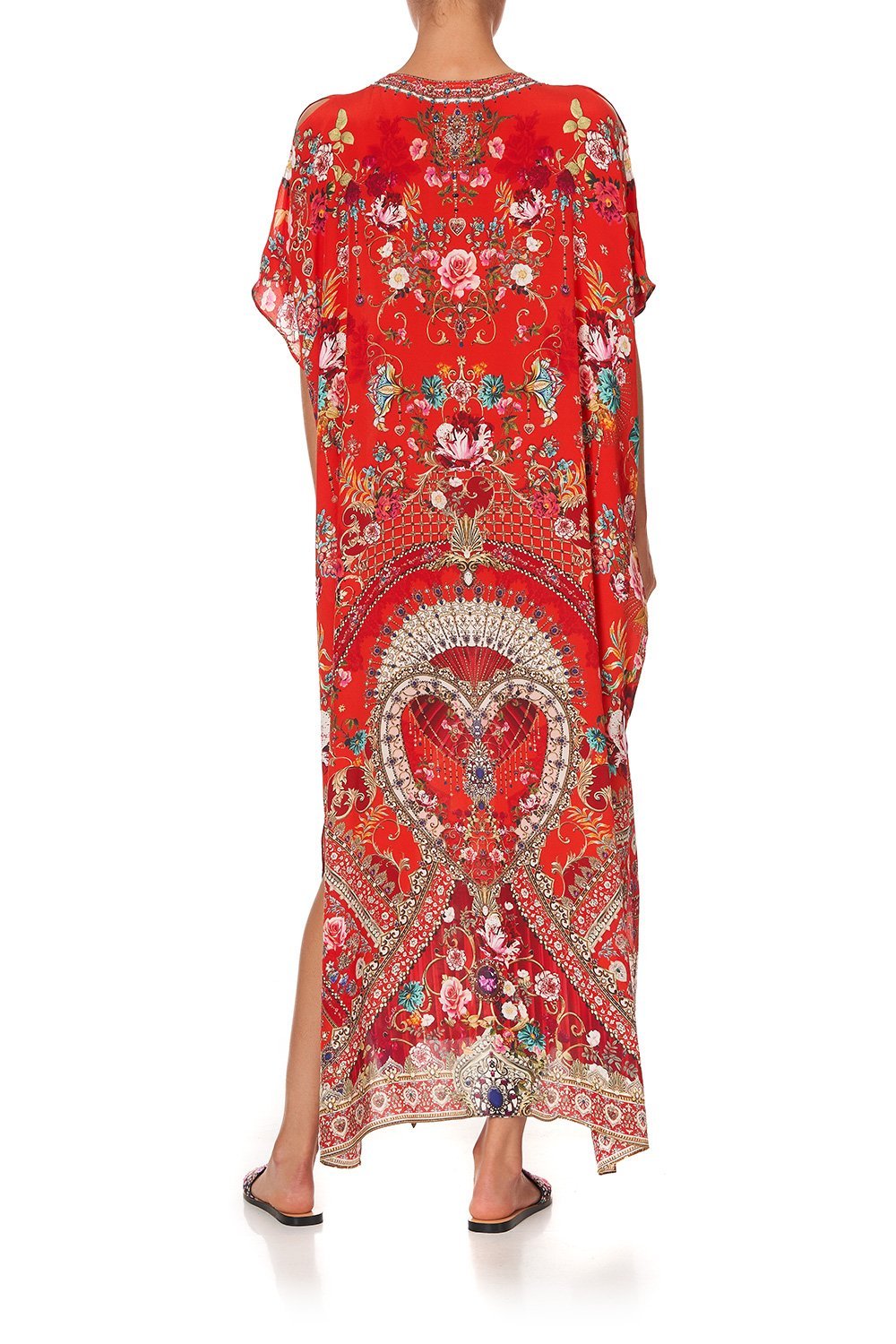 SLIM FIT KAFTAN WITH SPLIT CAMEOS CAN CAN