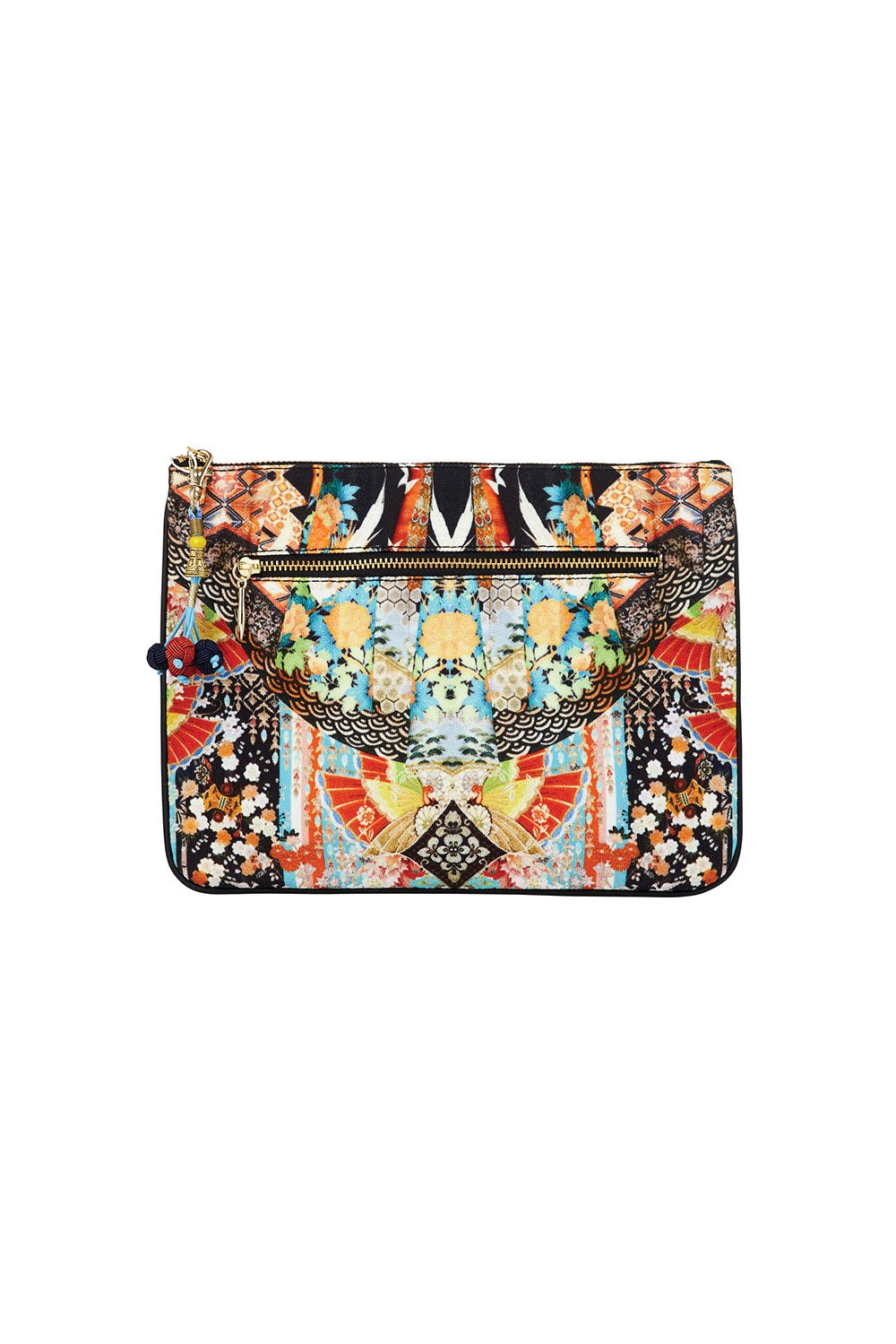 CAMILLA GALAXY GIRL SMALL CANVAS CLUTCH