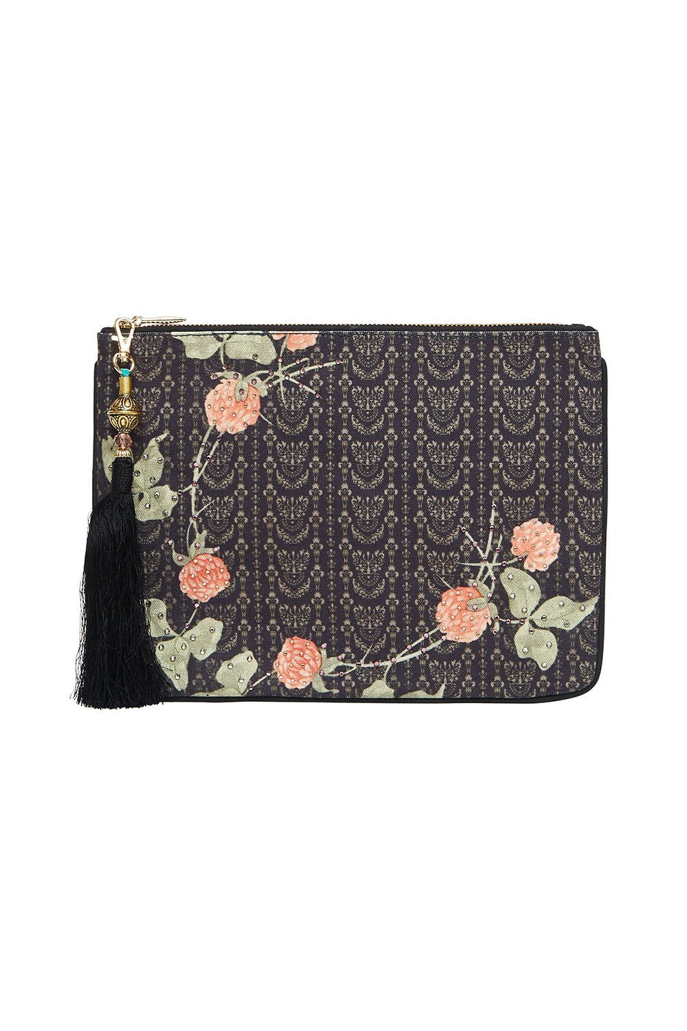 CAMILLA SMALL CANVAS CLUTCH PROVINCIAL PETAL