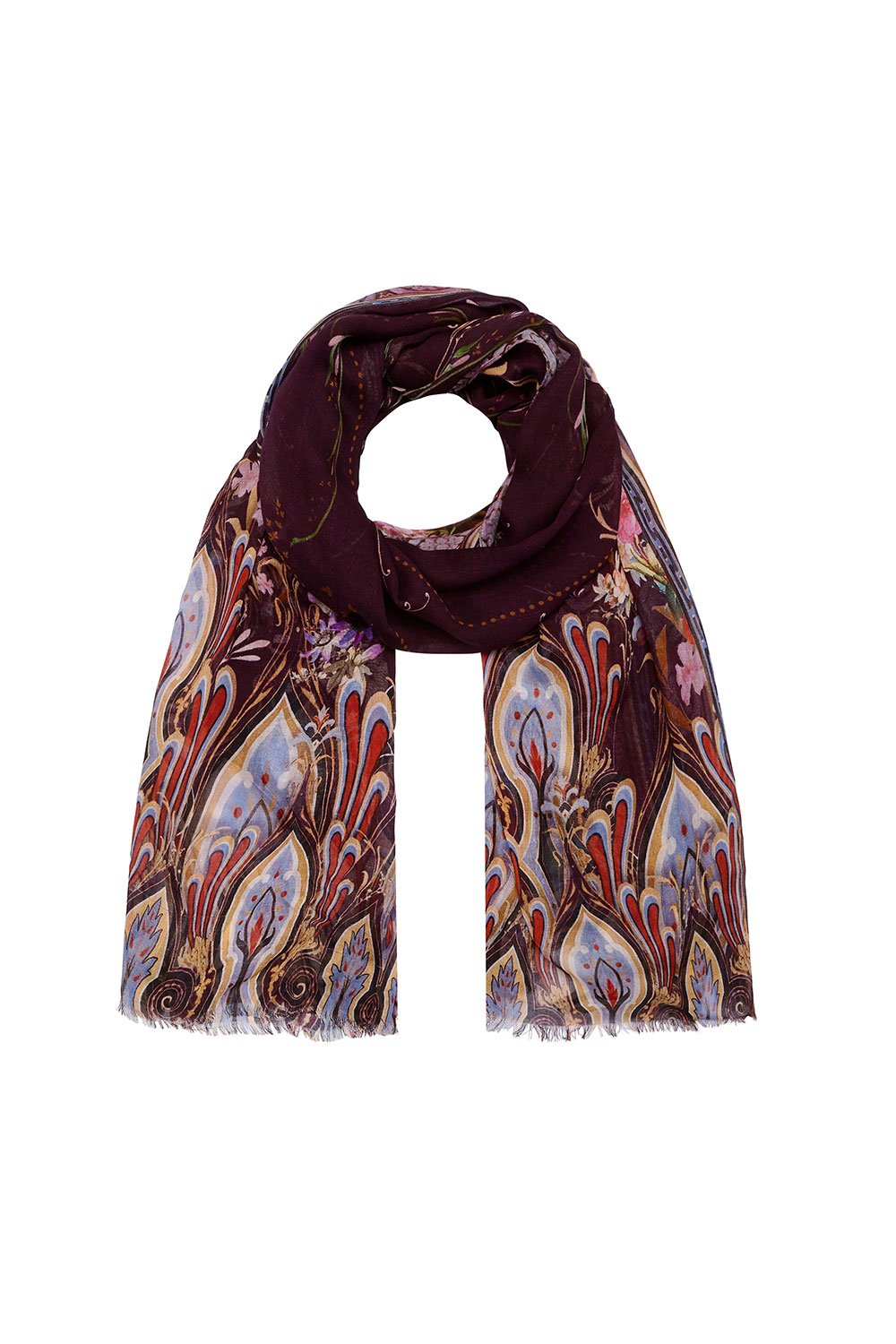 CAMILLA SOFT PRINTED SCARF WILD FLOWER
