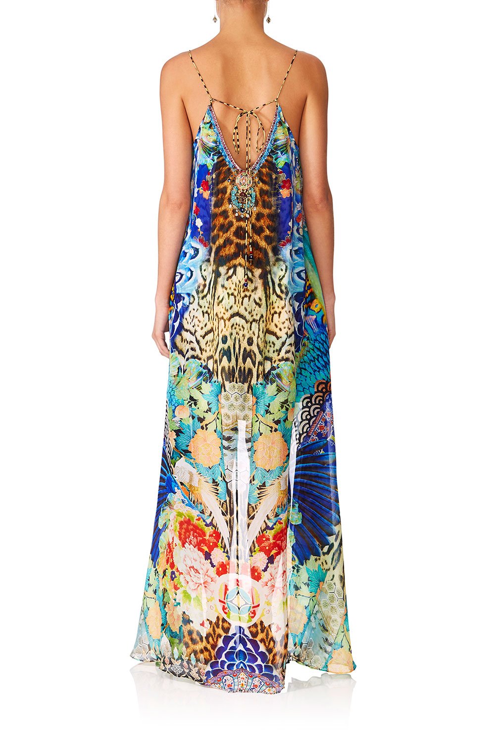 CAMILLA SPACE COWGIRL FLARED MINI WITH SHEER OVERLAY