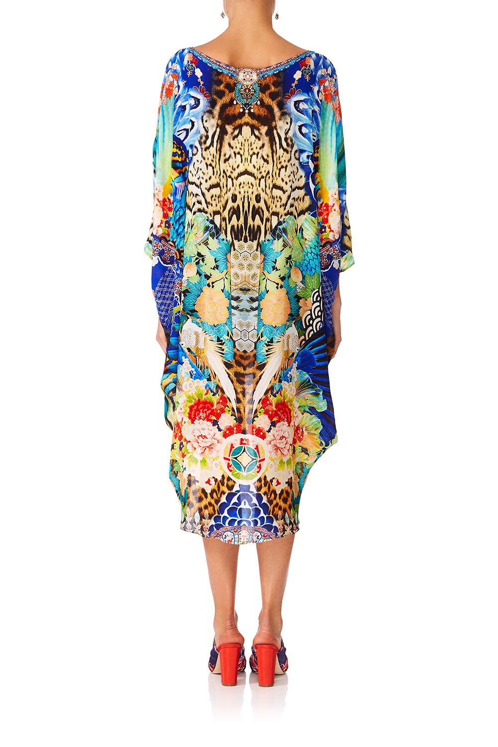 CAMILLA SPACE COWGIRL SCOOP BACK HEM DRESS