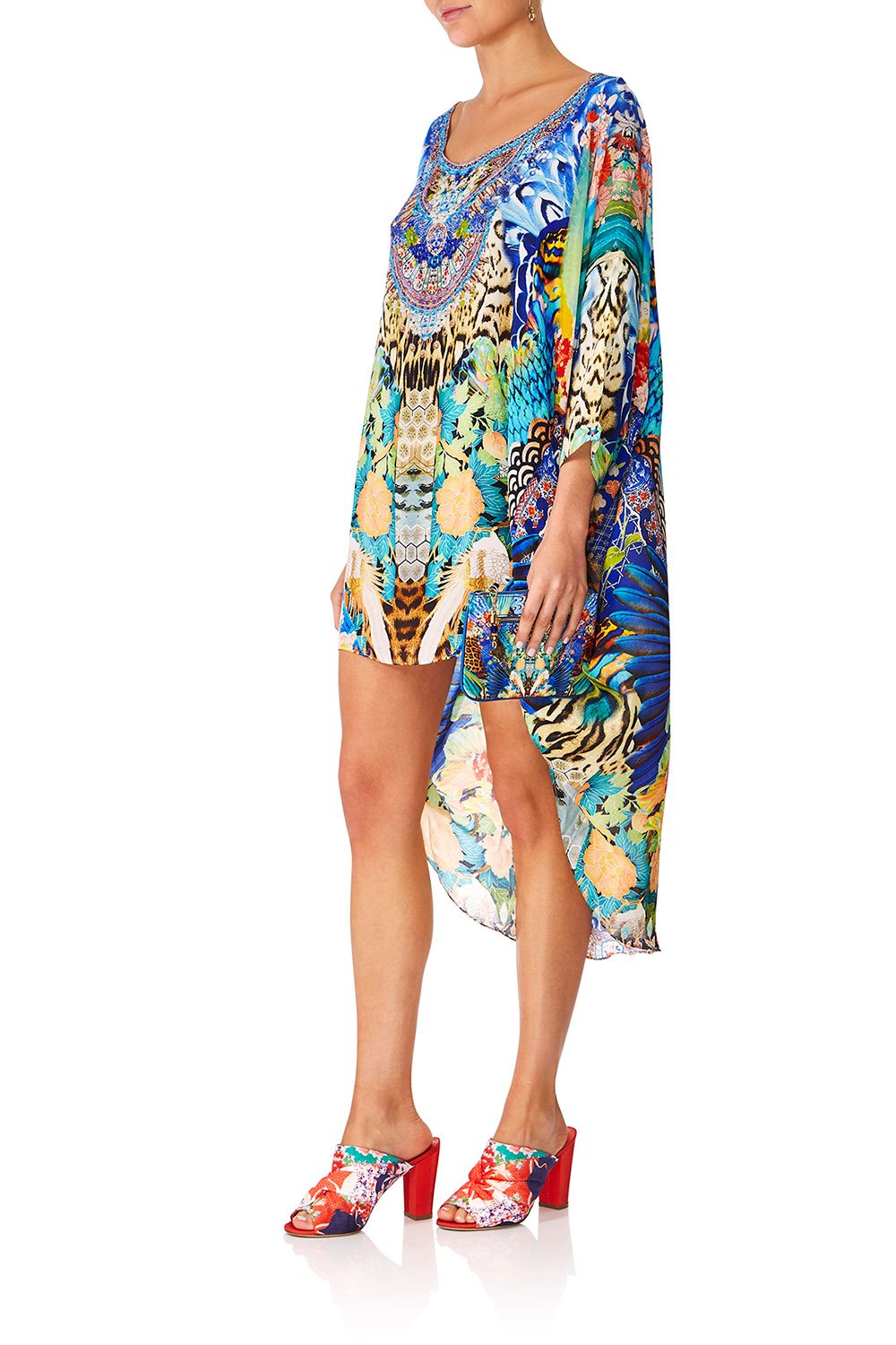 CAMILLA SPACE COWGIRL SCOOP BACK HEM DRESS