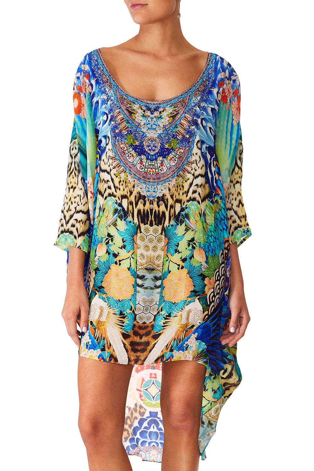 CAMILLA SPACE COWGIRL SCOOP BACK HEM DRESS