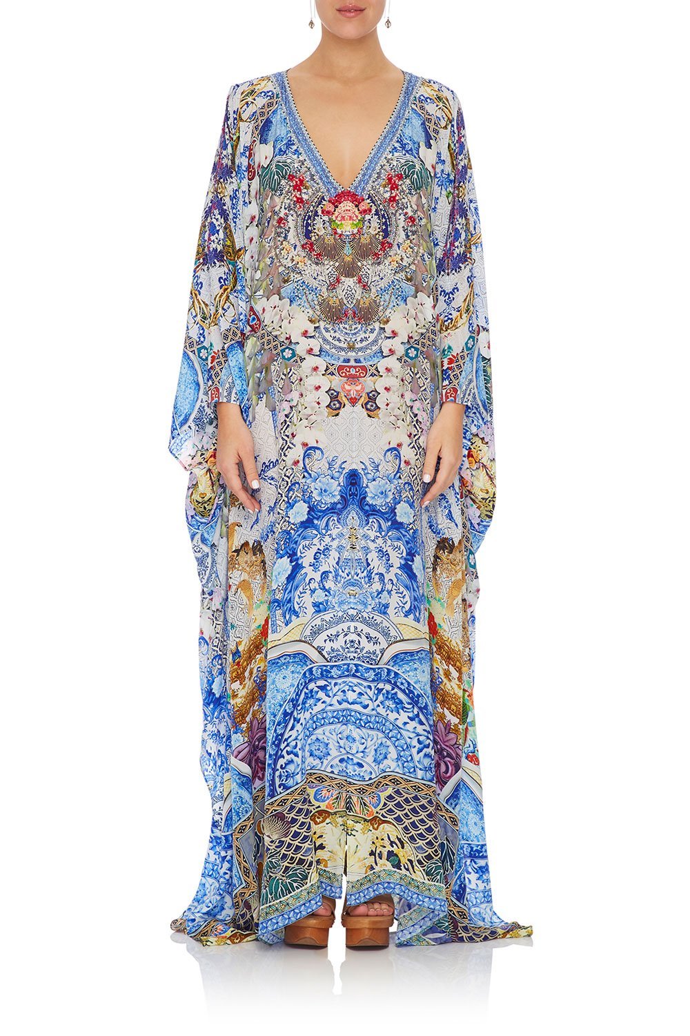 CAMILLA SPLIT FRONT AND SLEEVE KAFTAN GEISHA GATEWAYS
