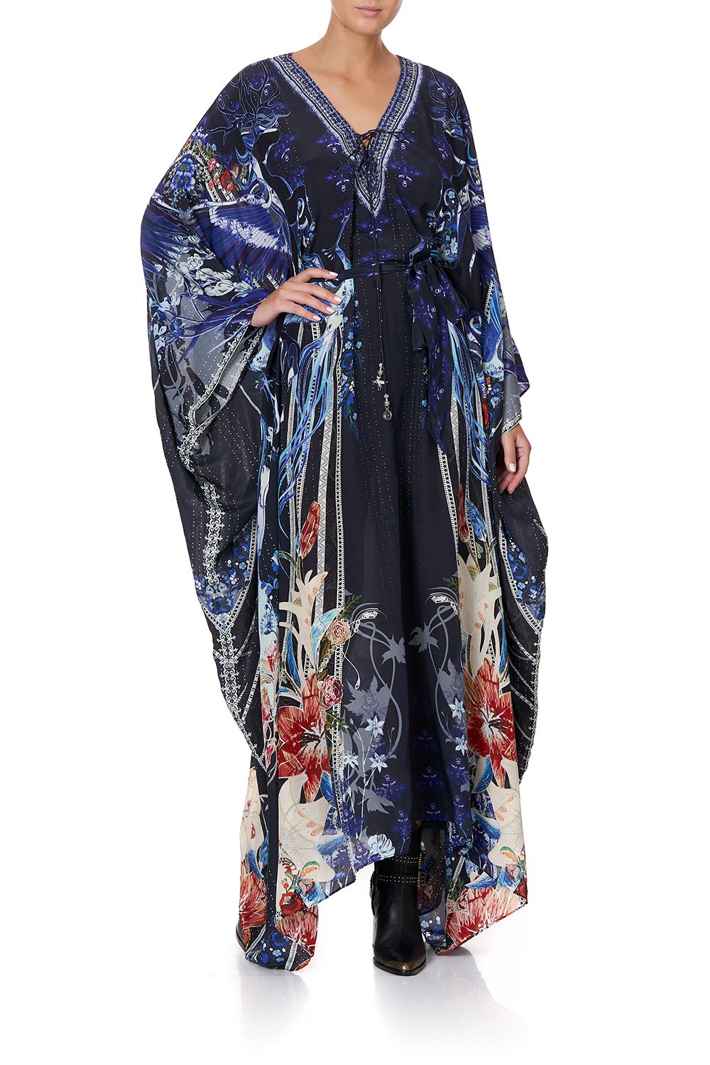 SPLIT HEM LACE UP KAFTAN MARE MYSTIQUE