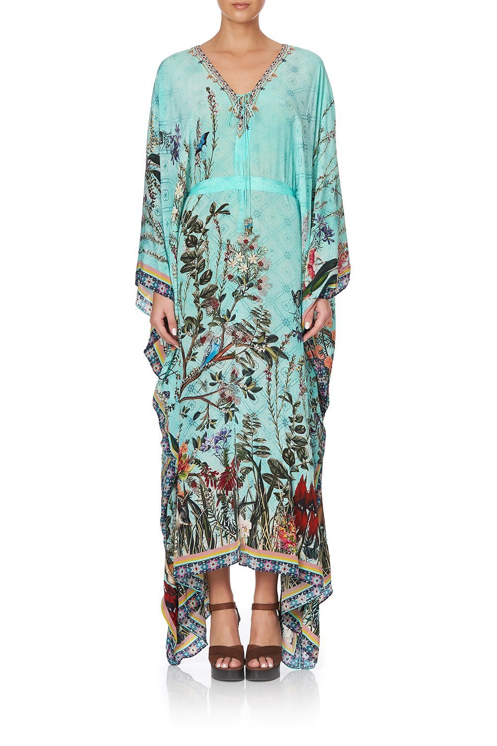 SPLIT HEM LACE UP KAFTAN MILLAS BACKYARD