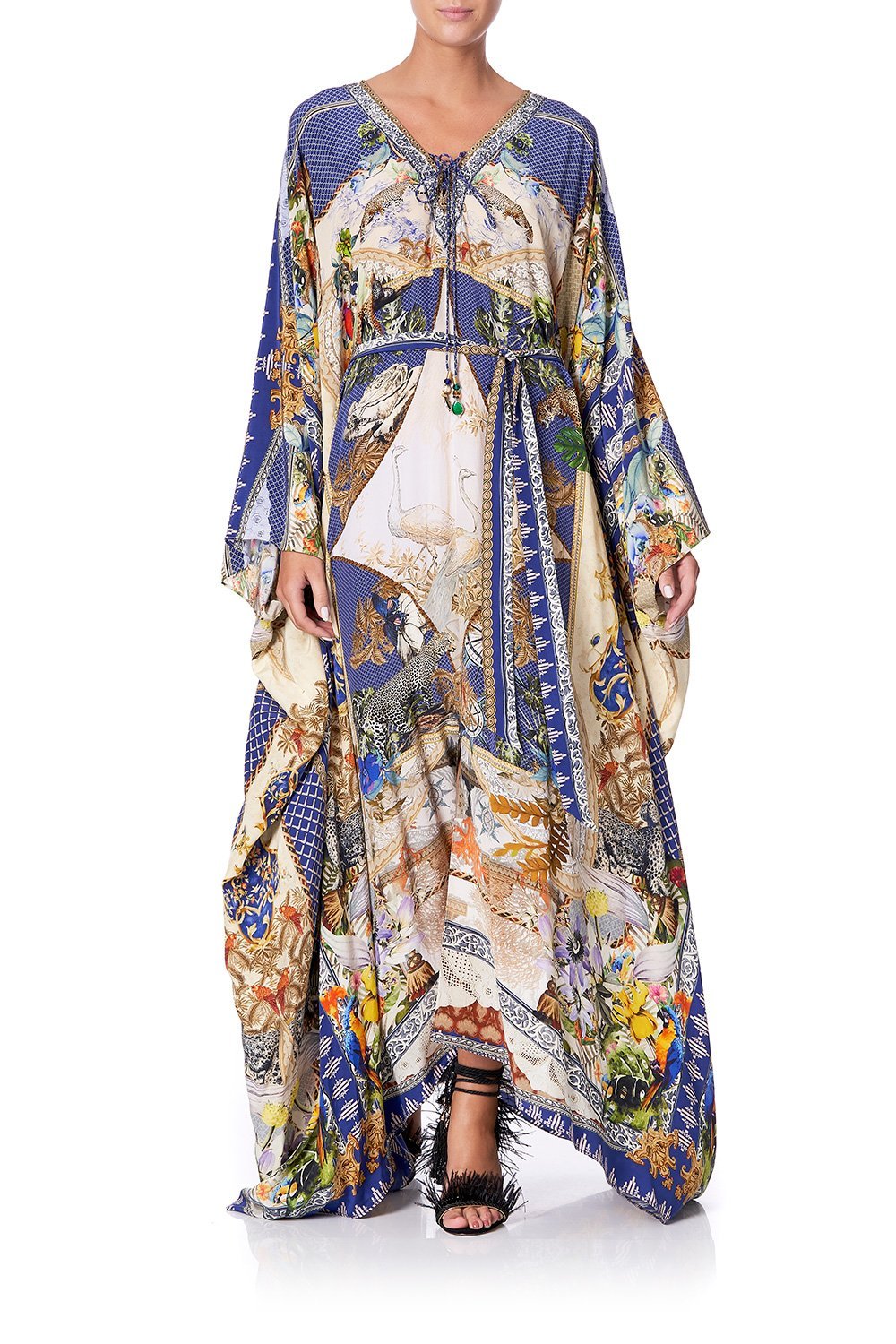 SPLIT HEM LACE UP KAFTAN MUSE NOVELS