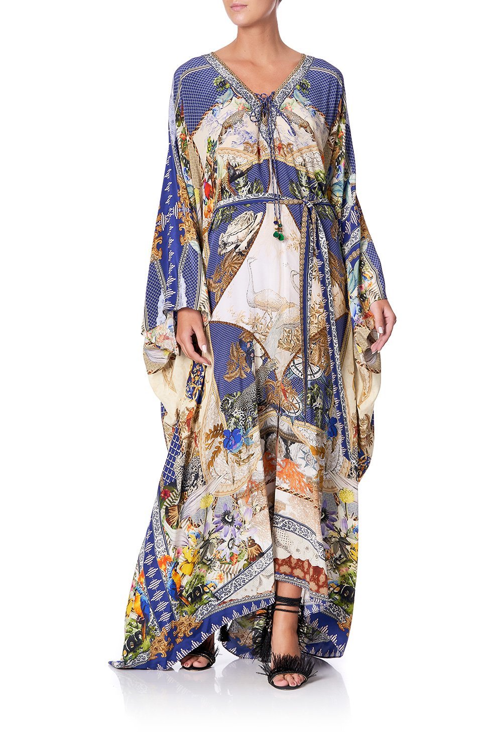 SPLIT HEM LACE UP KAFTAN MUSE NOVELS