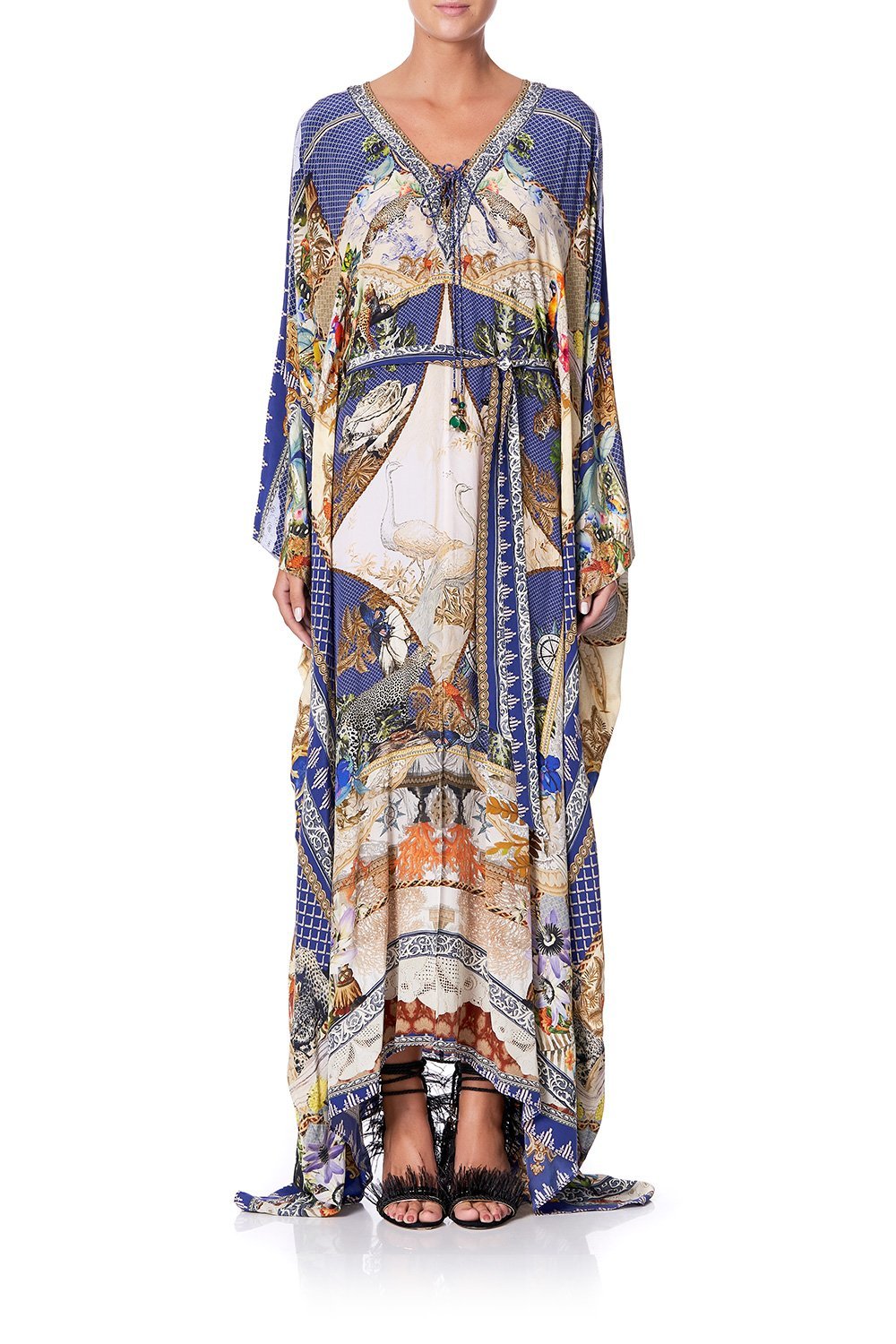 SPLIT HEM LACE UP KAFTAN MUSE NOVELS