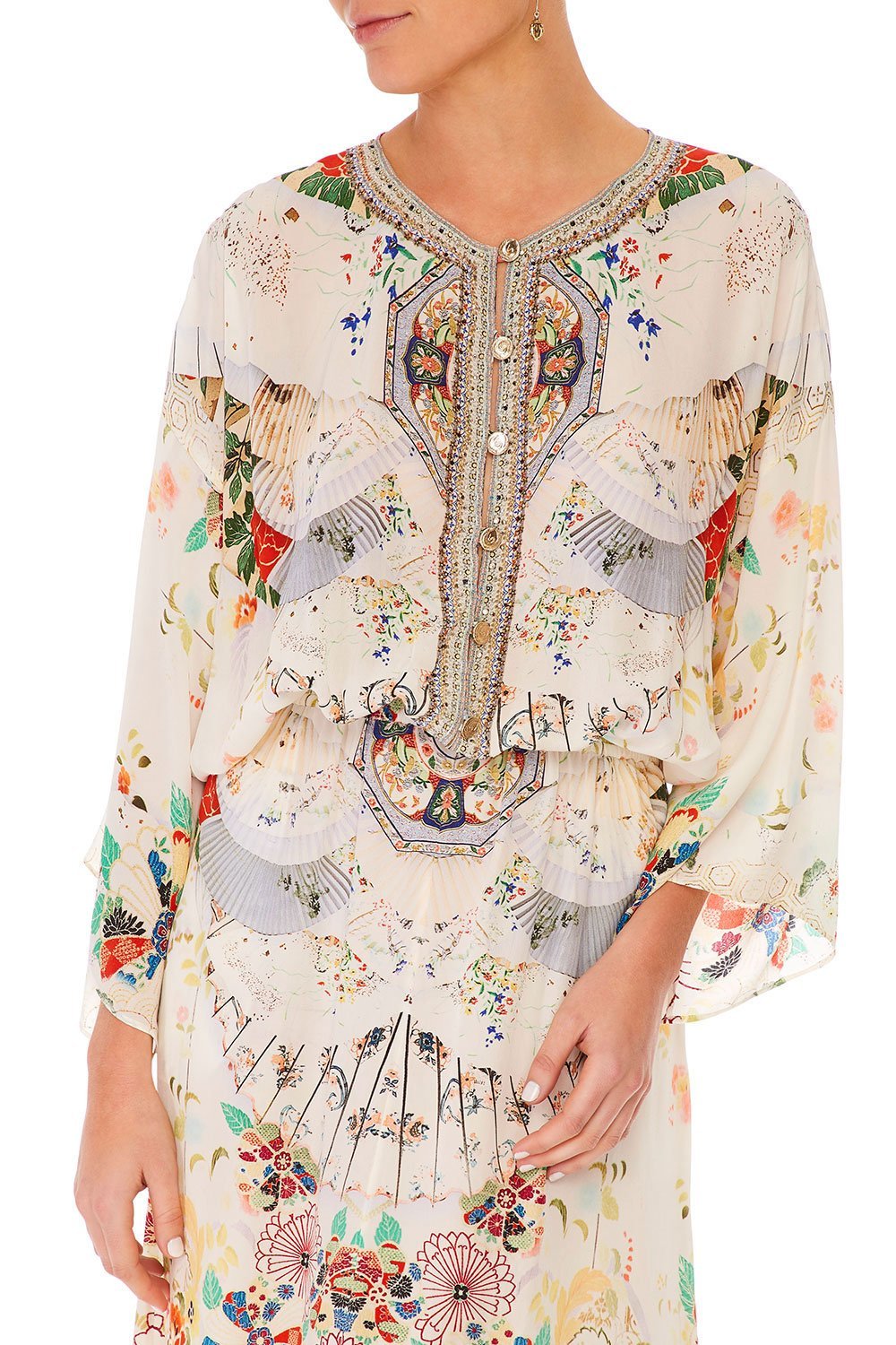 CAMILLA TIME AFTER TIME SPLIT POCKET DRESS